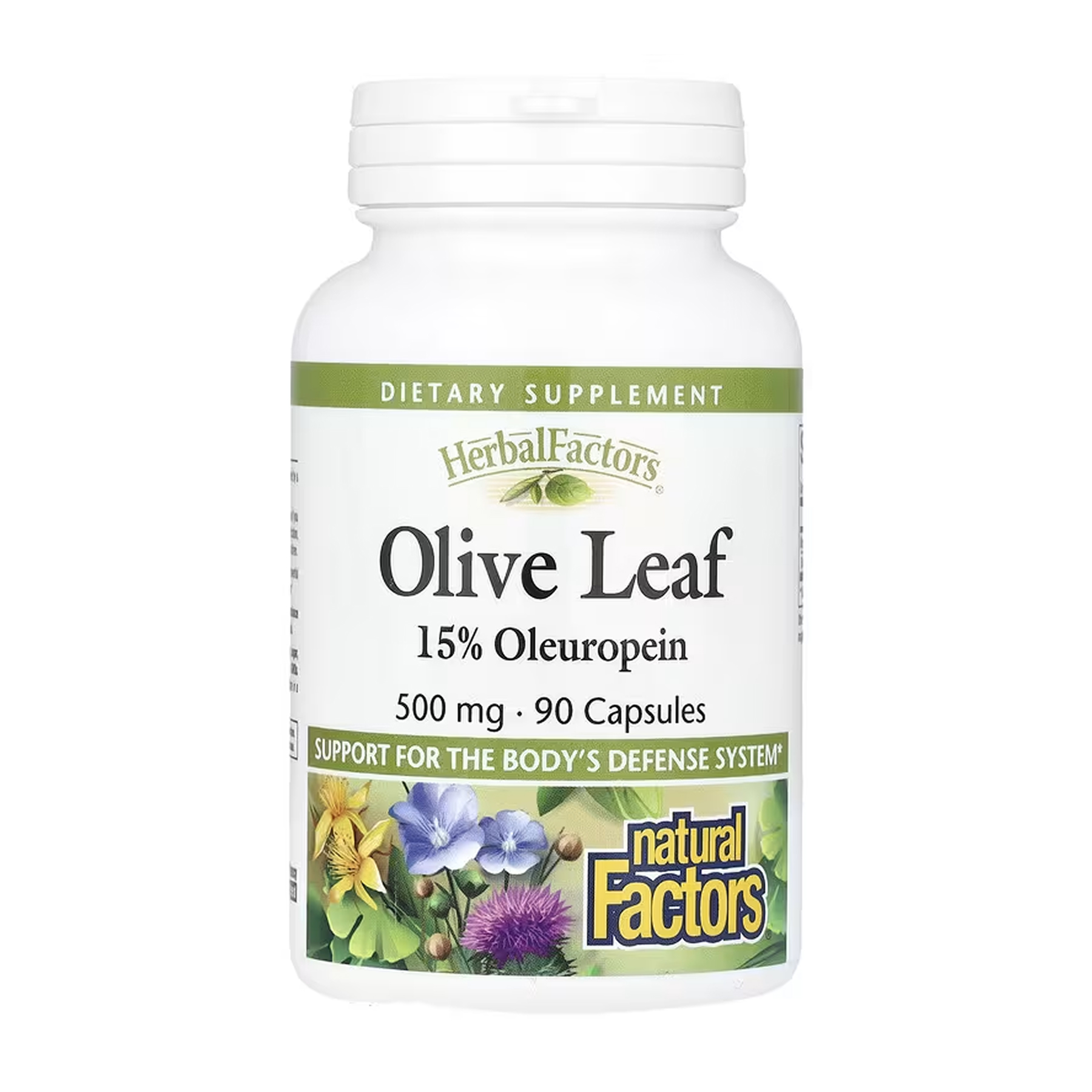 Natural Factors Olive Leaf 500mg - 90 caps 2023-10-5752