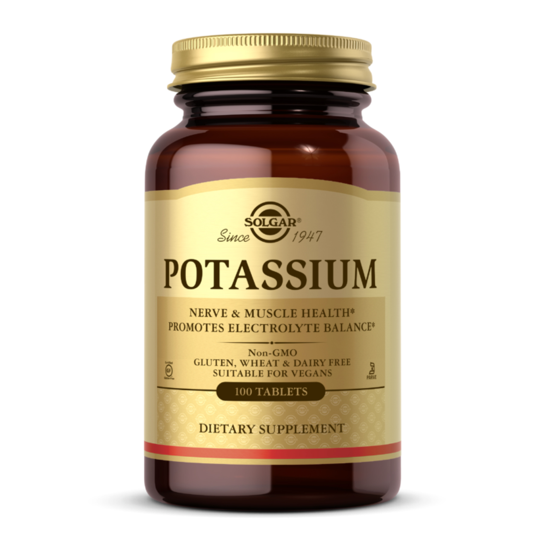Solgar Potassium - 100 tabs 100-69-8392737-20
