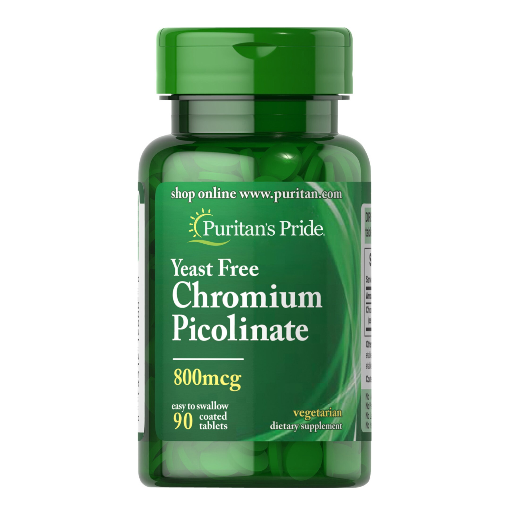Puritans Pride Chromium Picolinate 800mcg - 90tab 2022-09-0722