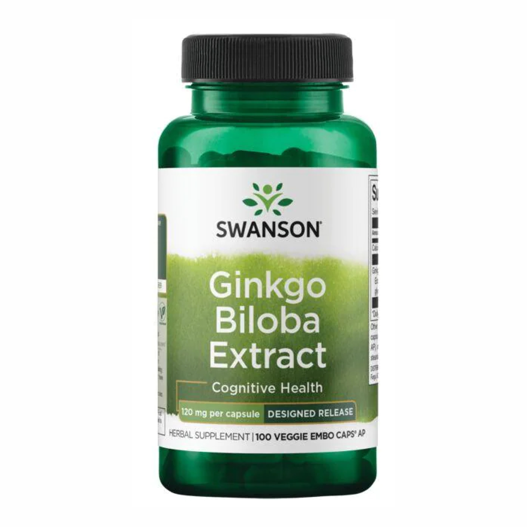 Swanson Ginkgo Biloba Extract 120 mg - 100 veg caps 100-87-5868429-20