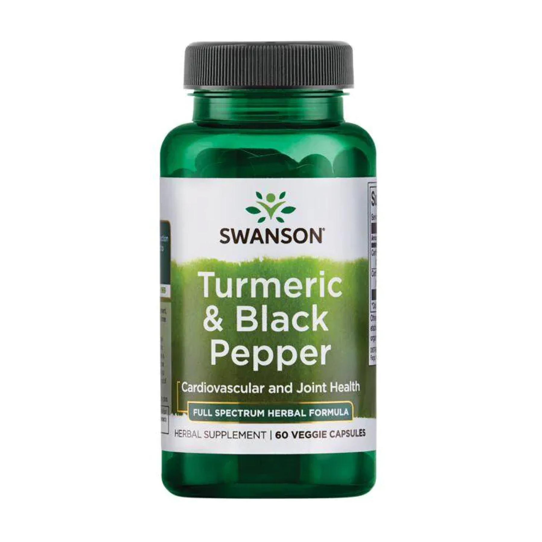 Swanson Turmeric Black Pepper - 60veg caps 2022-09-9907