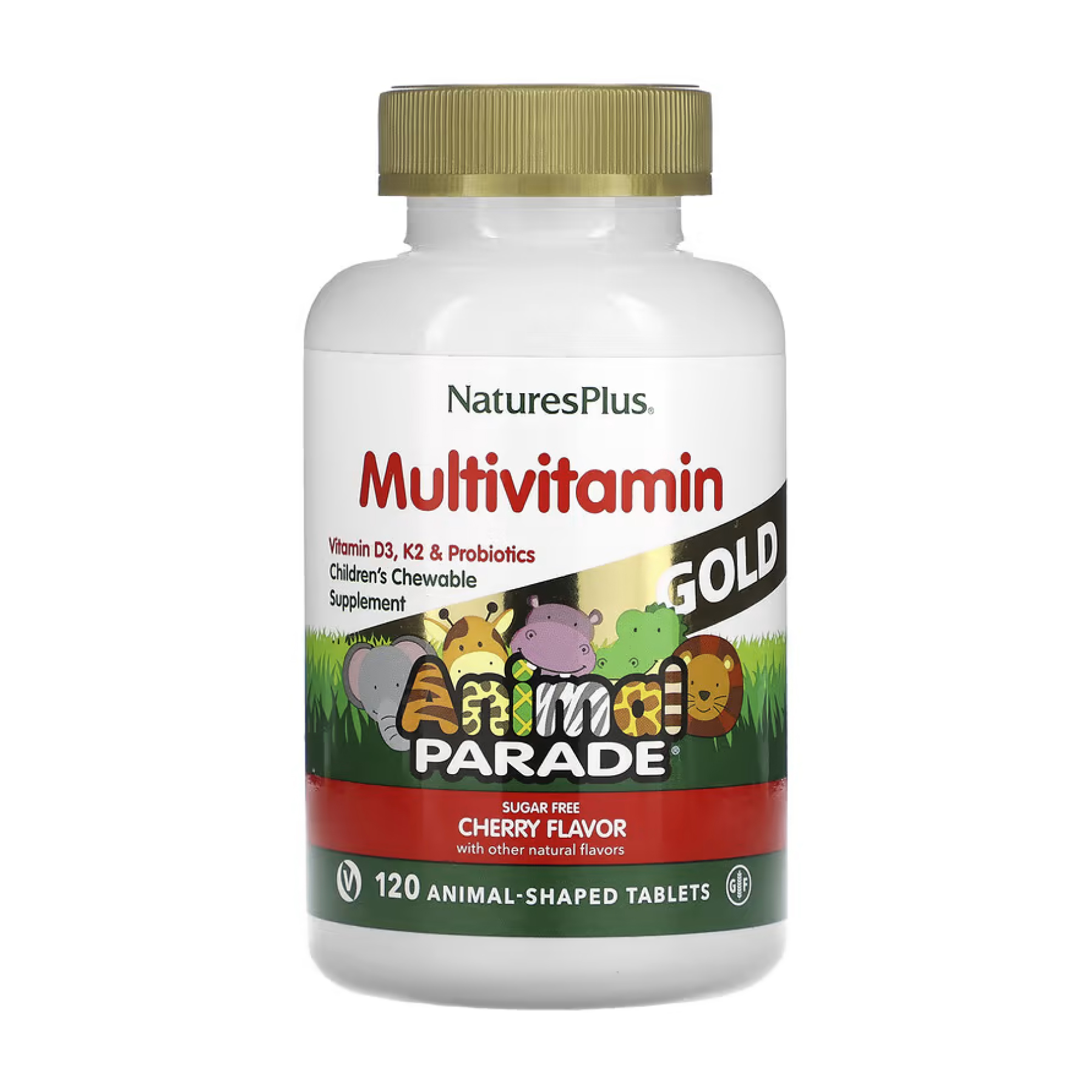 Nature's Plus Animal Parade Gold - 120 tabs Cherry 2023-10-4406