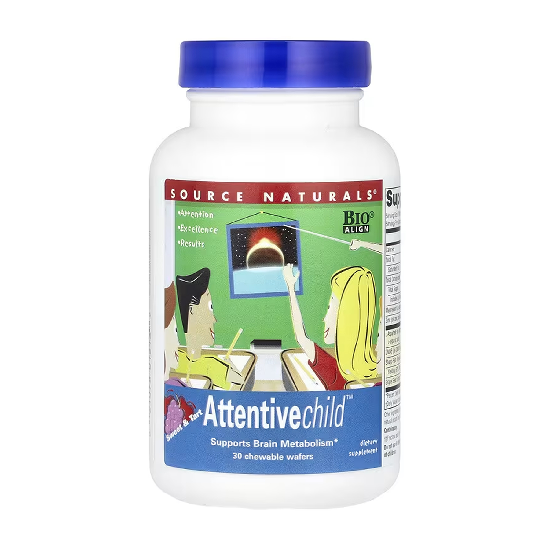 Source Naturals Attentive Child™ Fruit - 30 wafer 2023-10-6482