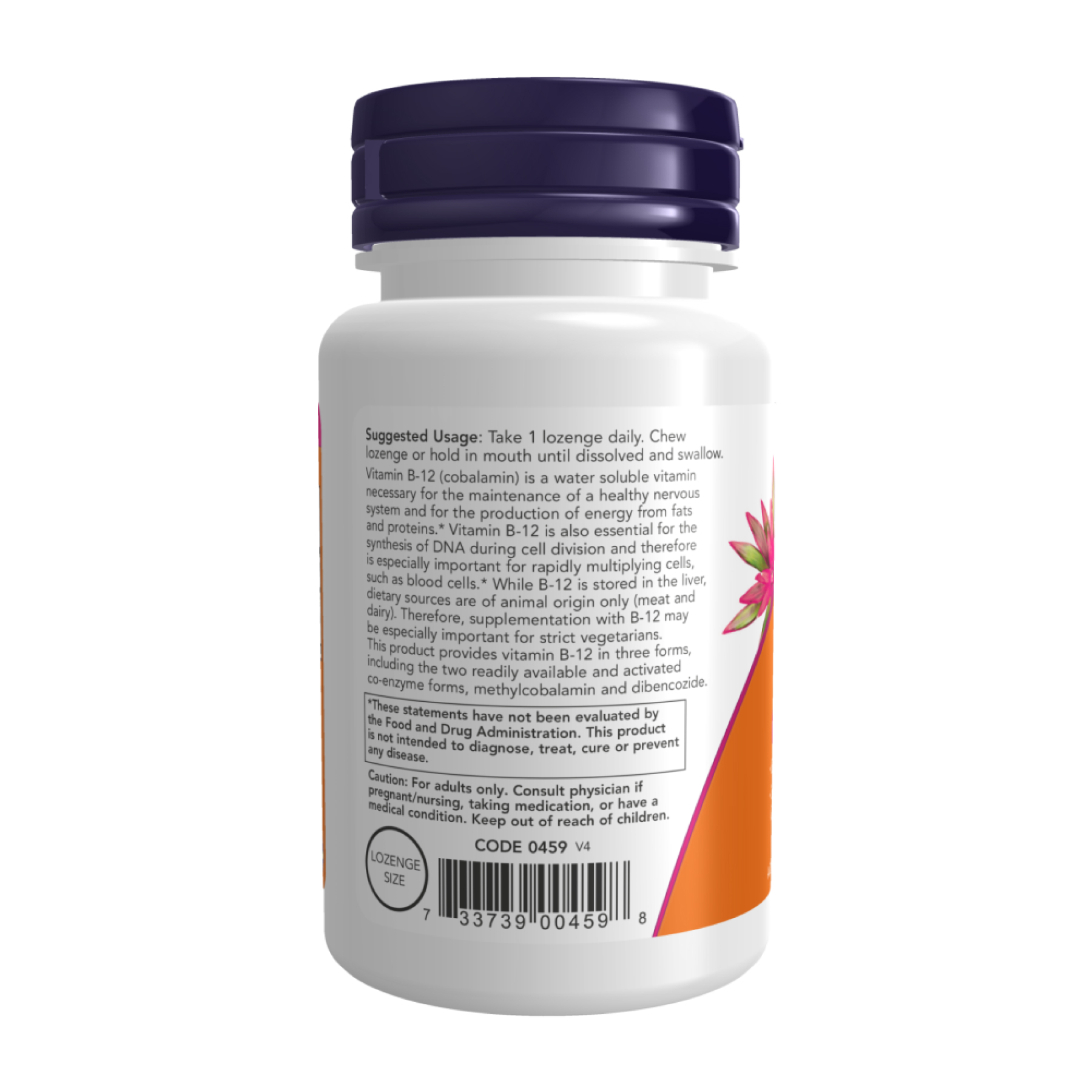 Now Foods B-12 2000mcg - 100 lozenges 2023-10-2512