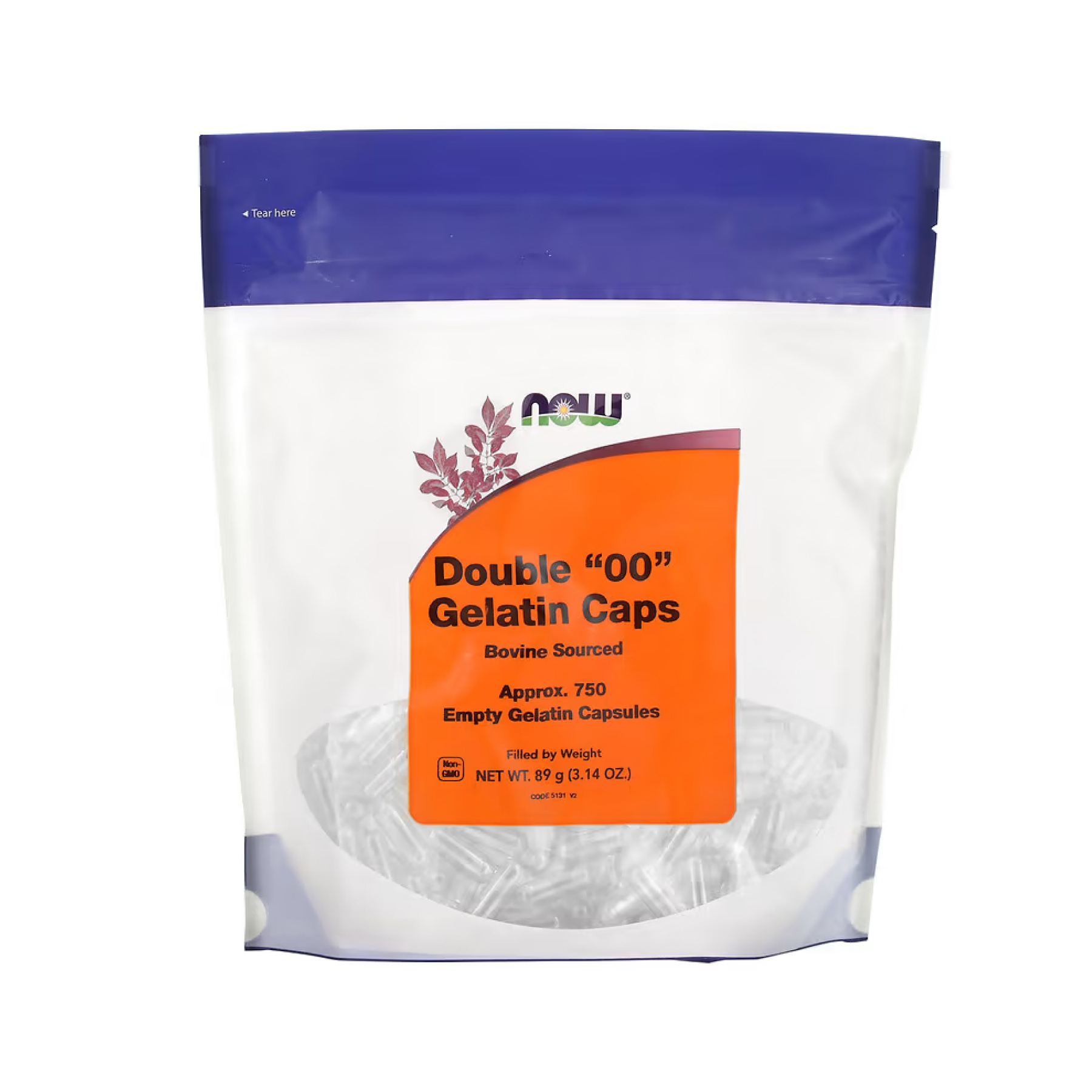 Now Foods Double "00" Gelatin Caps - 750 caps 2023-10-5043
