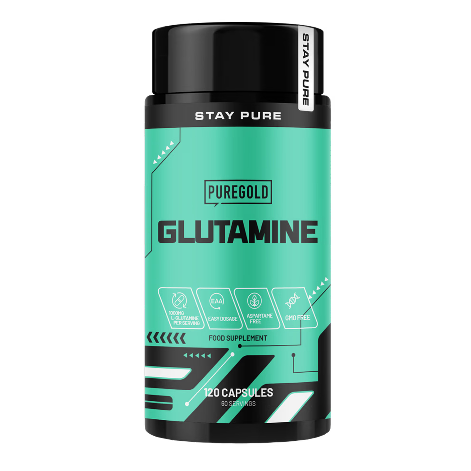 Pure Gold Glutamine - 120 caps 2023-10-7312