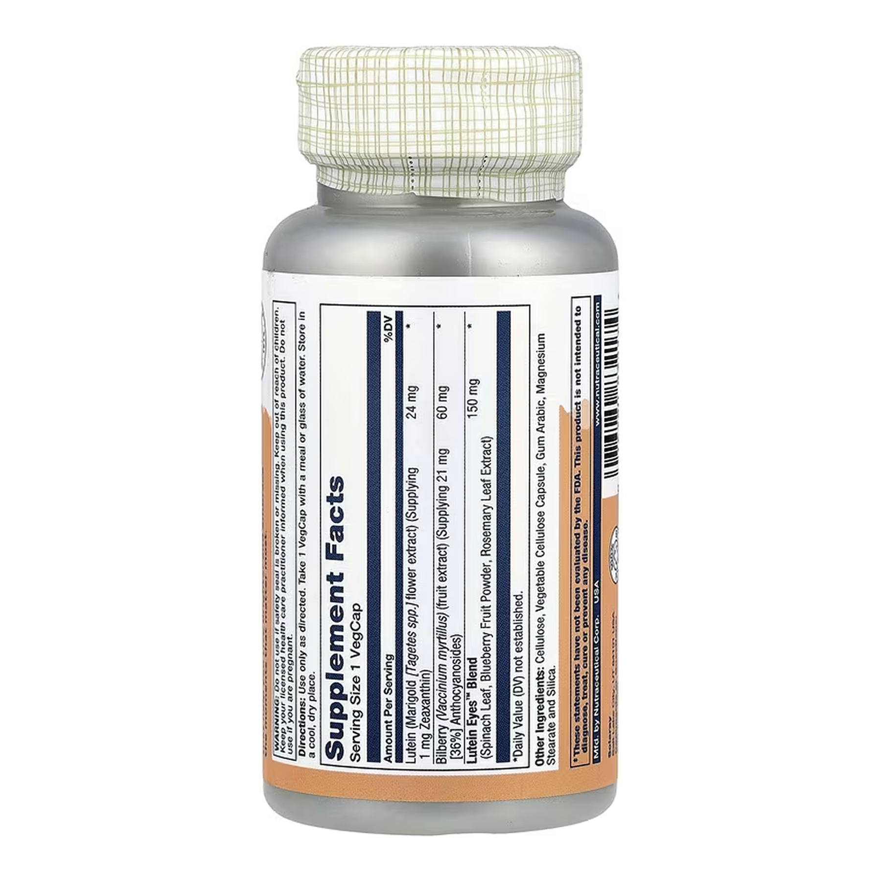 Solaray Lutein Eyes 24 - 30 vcaps 2023-10-6998