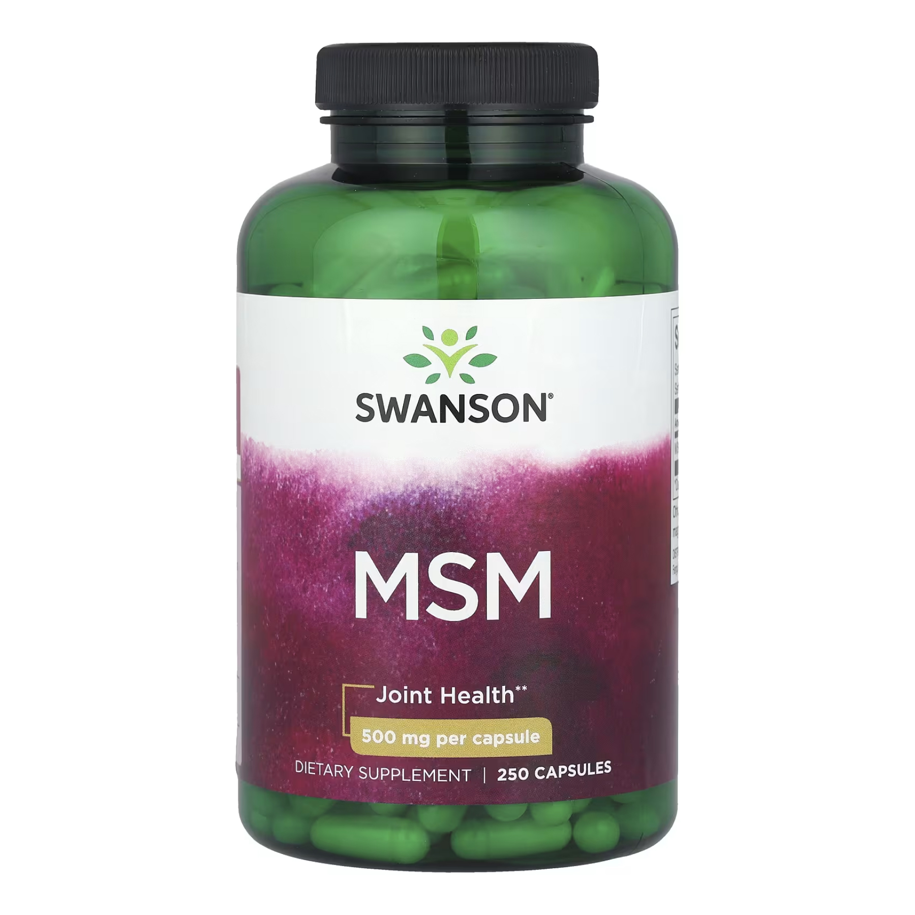 Swanson MSM 500mg - 250 caps 2023-10-4070