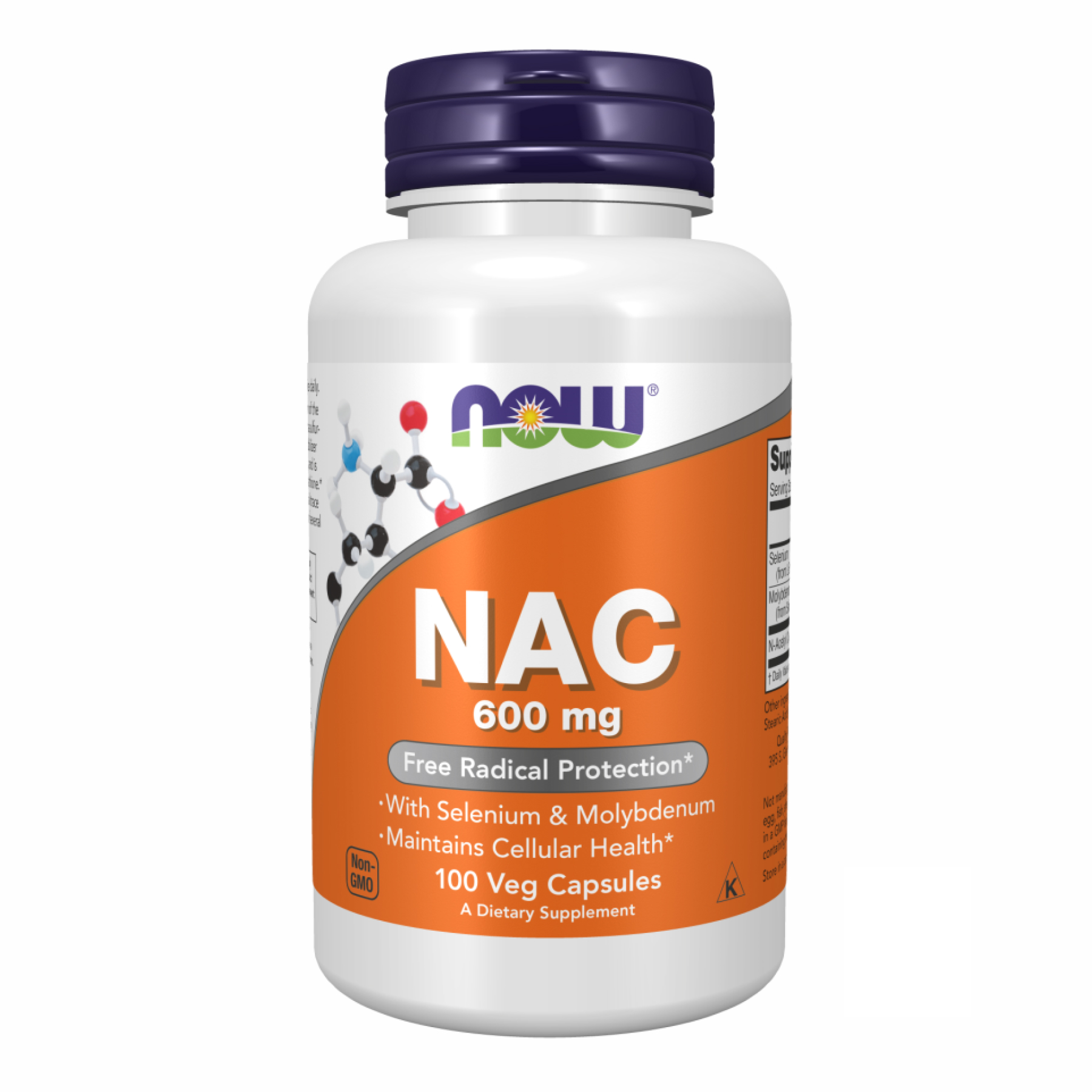 Now Foods NAC-Acetyl Cysteine 600mg - 100 vcaps 2022-09-1163