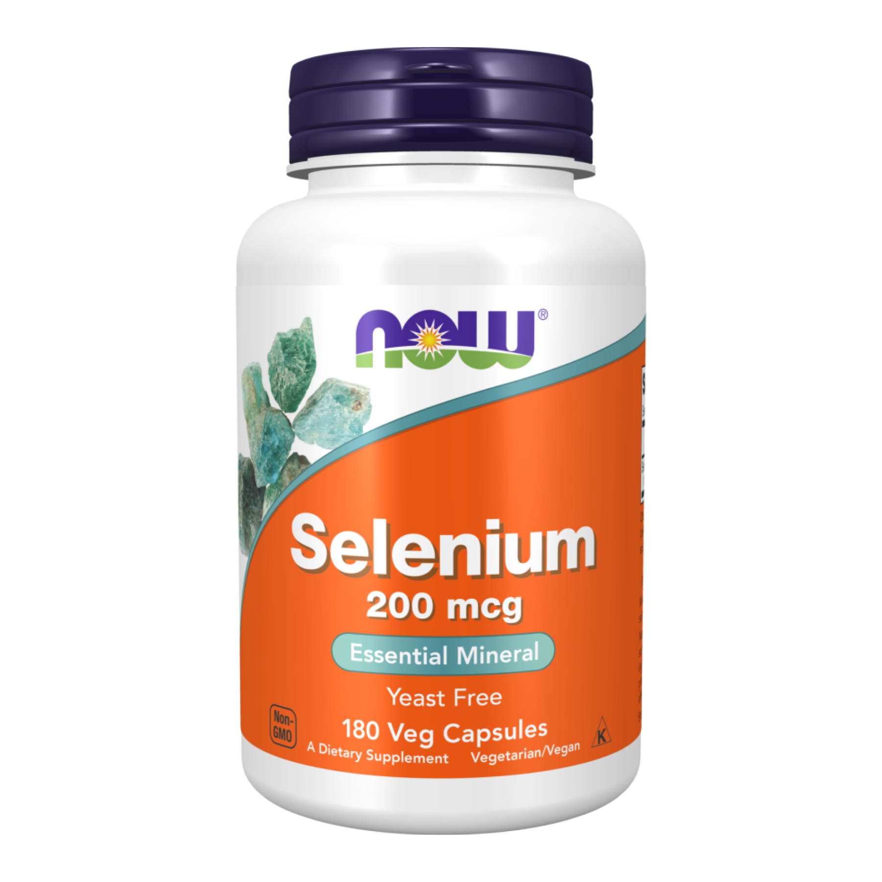 Now Foods Selenium 200mcg - 180 Vcaps 100-18-1598068-20