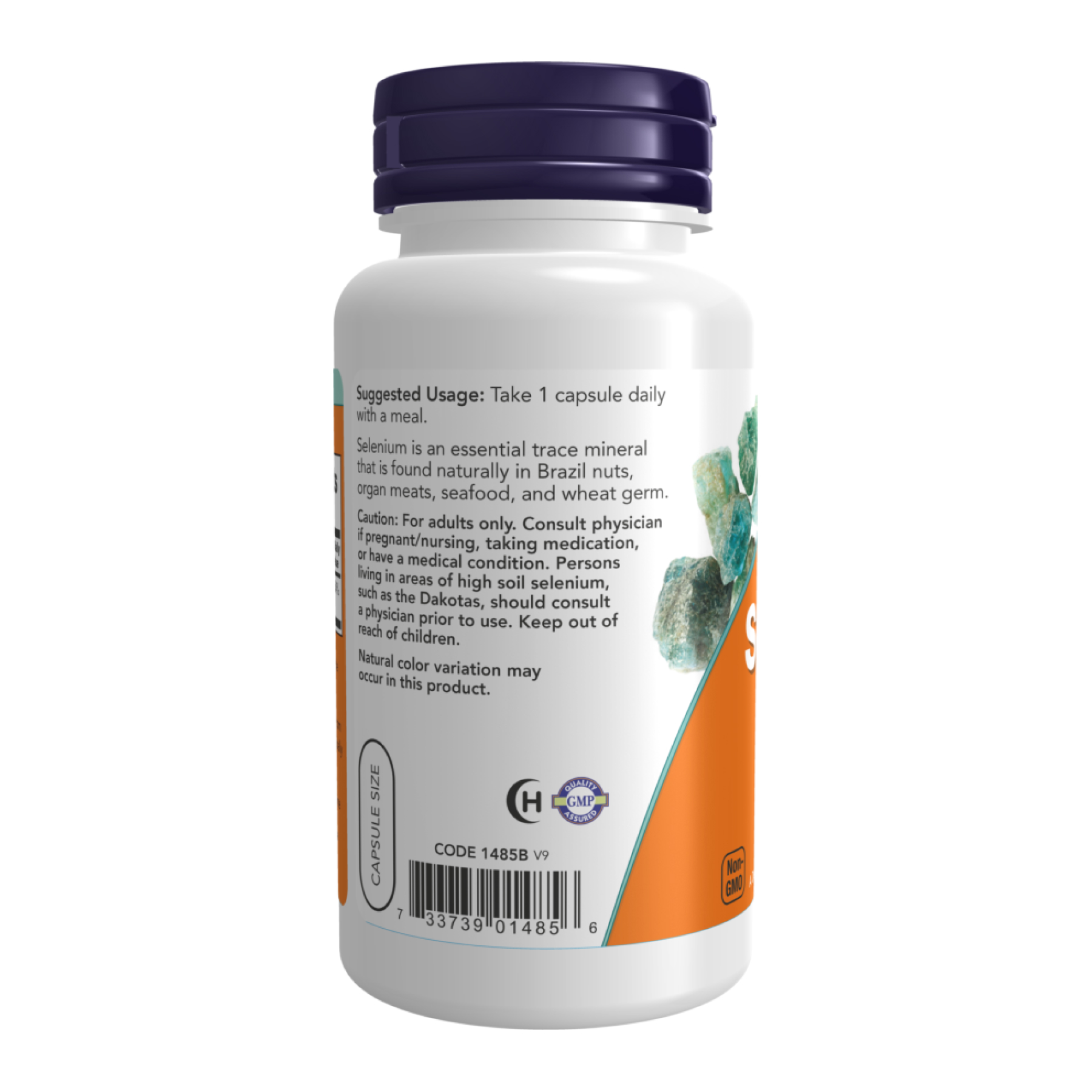 Now Foods Selenium 200mcg - 180 Vcaps 100-18-1598068-20