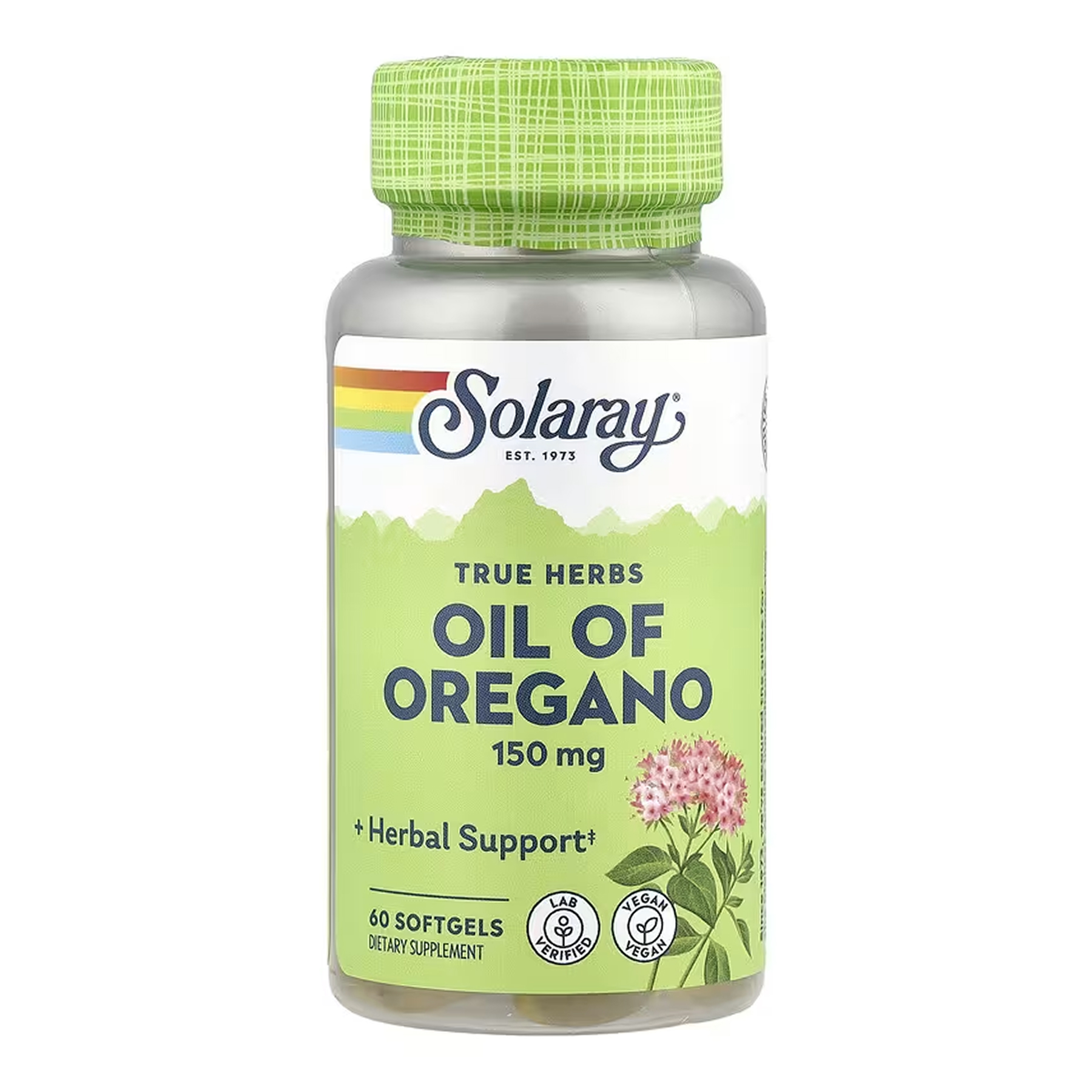 Solaray Oil of Oregano 150mg - 60 softgels 2023-10-6759