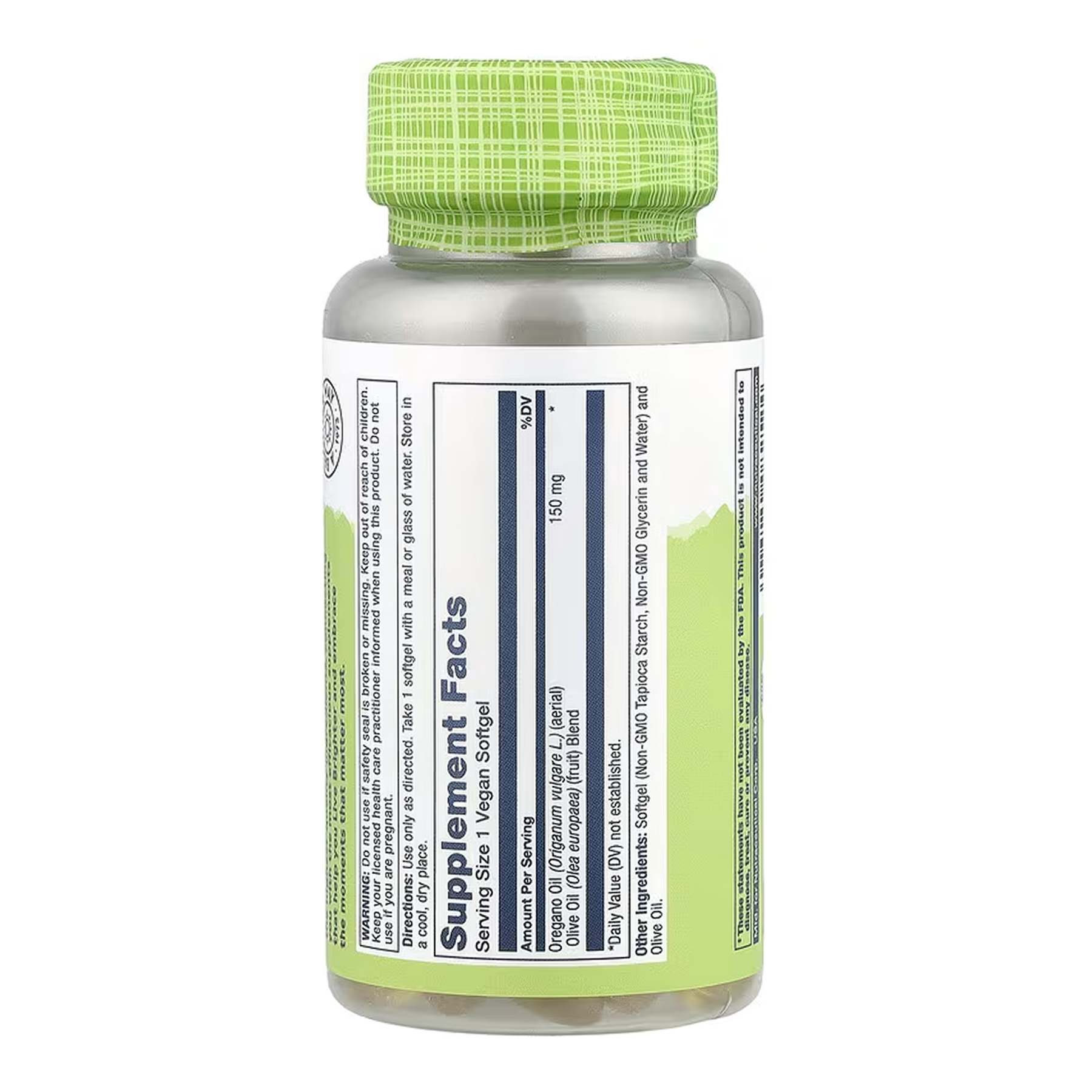 Solaray Oil of Oregano 150mg - 60 softgels 2023-10-6759