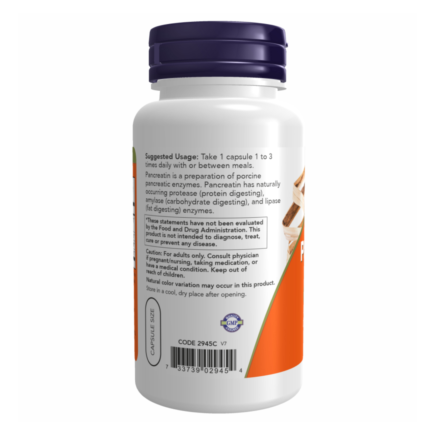 Now Foods Pancreatin 2000 - 250 caps 2022-10-1704