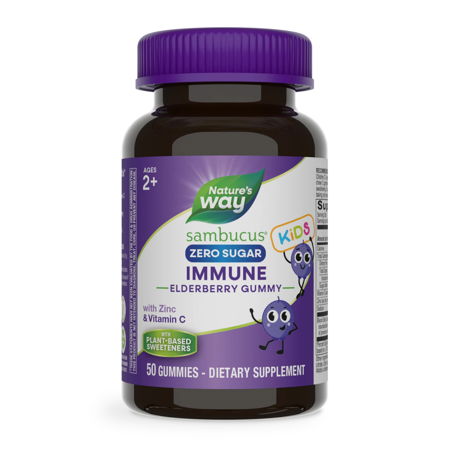 Nature's Way Sambucus Zero Sugar Kids - 50 gummies 2023-10-6426