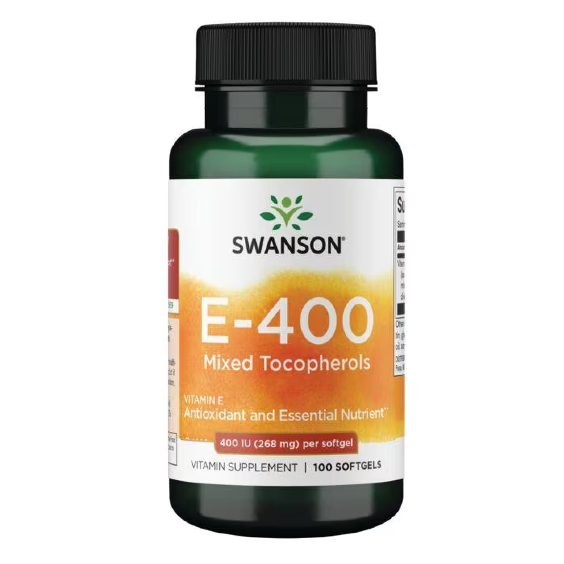 Swanson Vitamin E Mixed Tocopherols 400 IU - 100sgels 2022-10-0426