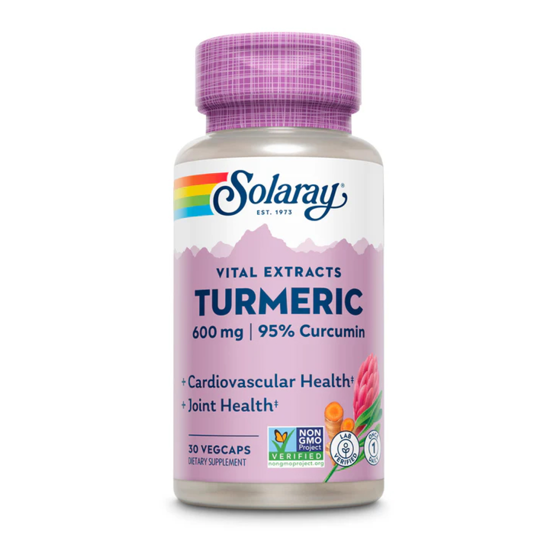 Solaray Turmeric Root Extract One 600mg - 30 vcaps 2023-10-2406