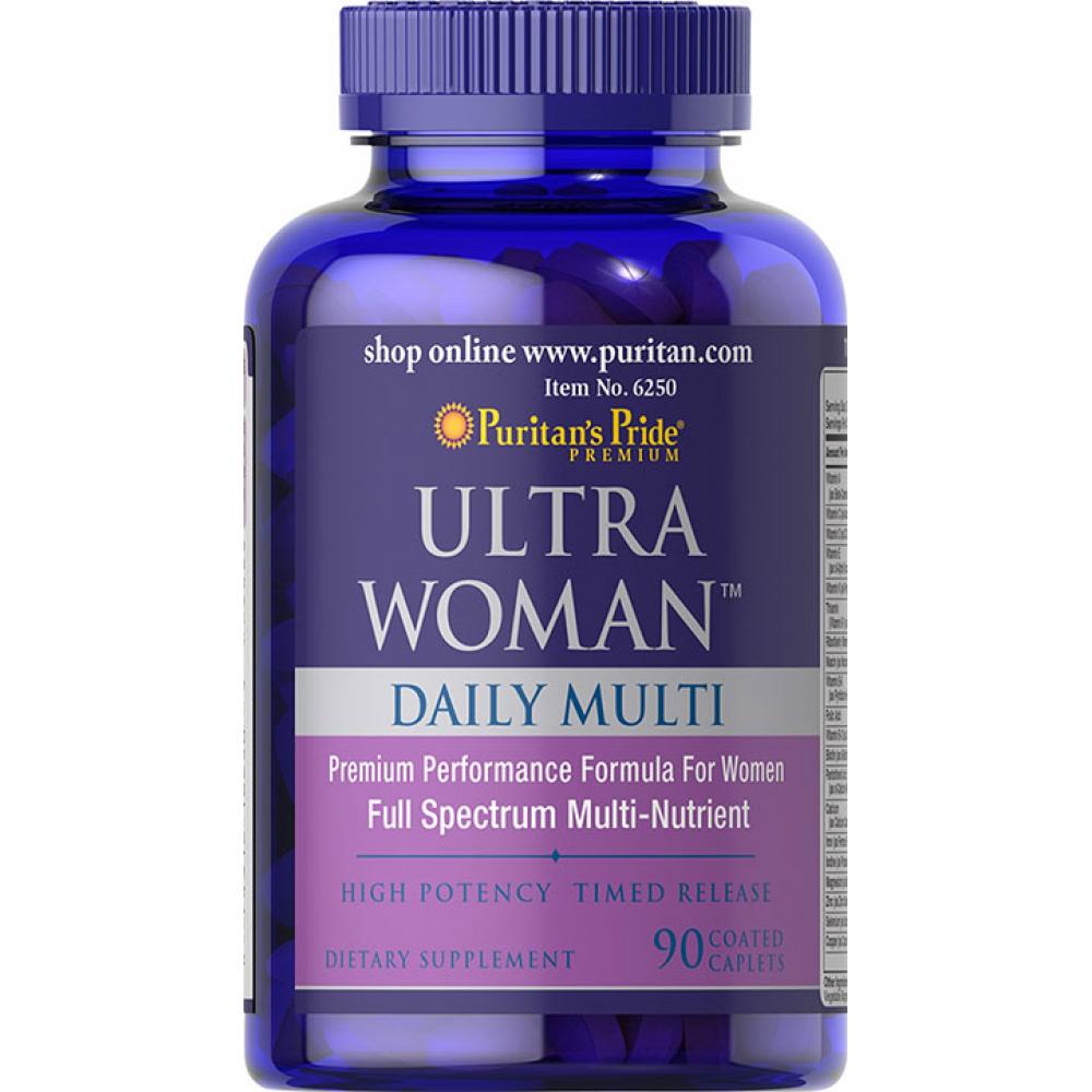 Puritans Pride Ultra Woman™ Max Daily Multi Multivitamin - 90 caps 100-69-4940187-20