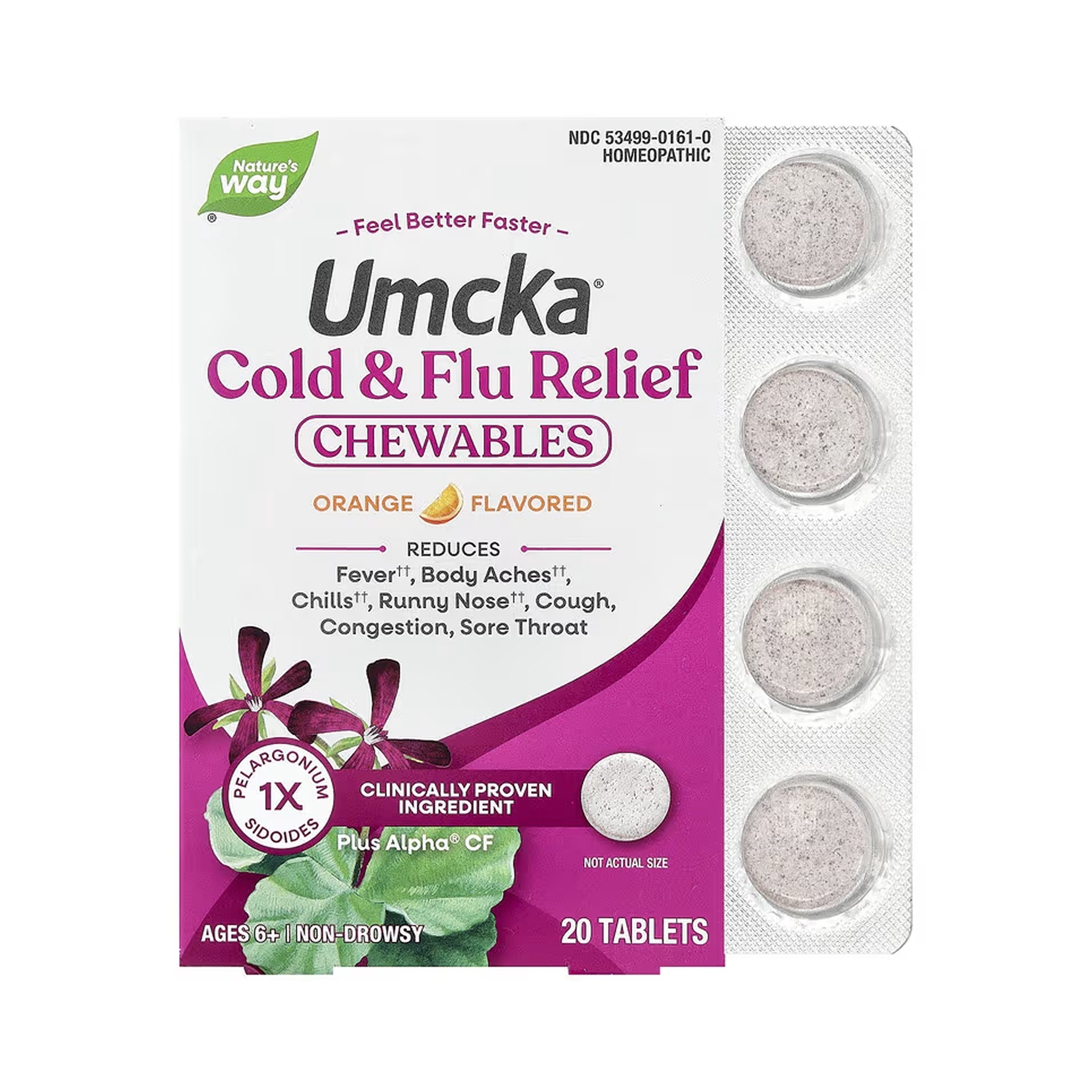 Nature's Way Cold + Flu Relief - 20 tabs Orange 2023-10-7888