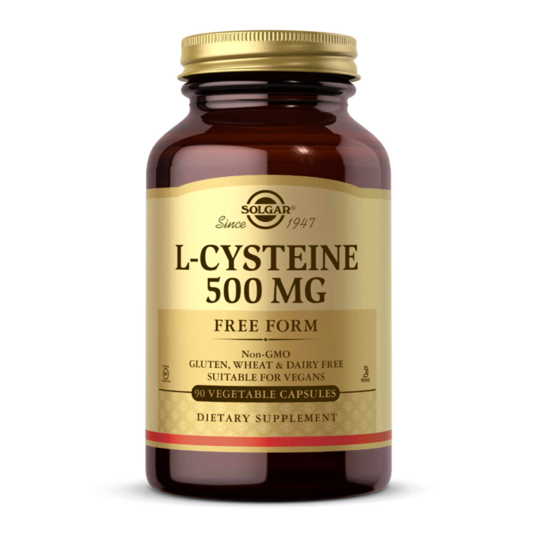 Solgar L-Cysteine 500mg - 90 vcaps 2023-10-4116