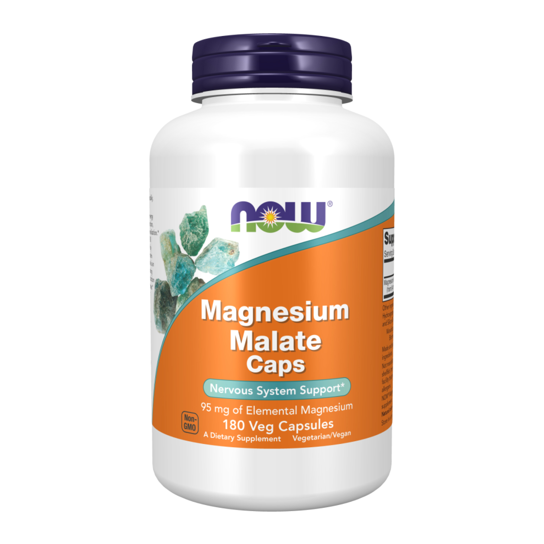 Now Foods Magnesium Malate - 180 caps (Без етикетки) 2023-10-7492