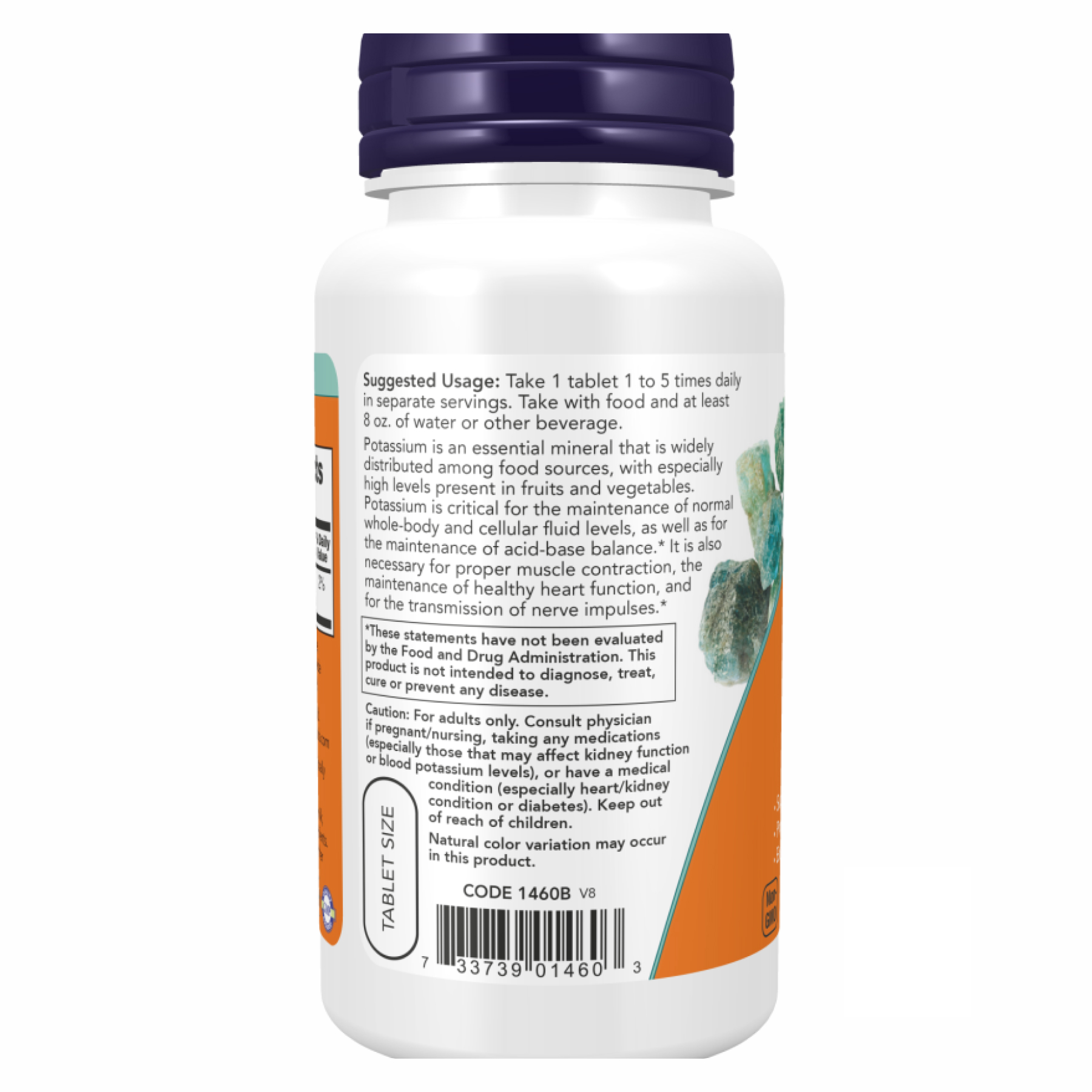 Now Foods Potassium Gluconate 99mg - 100 tabs 2022-10-0040