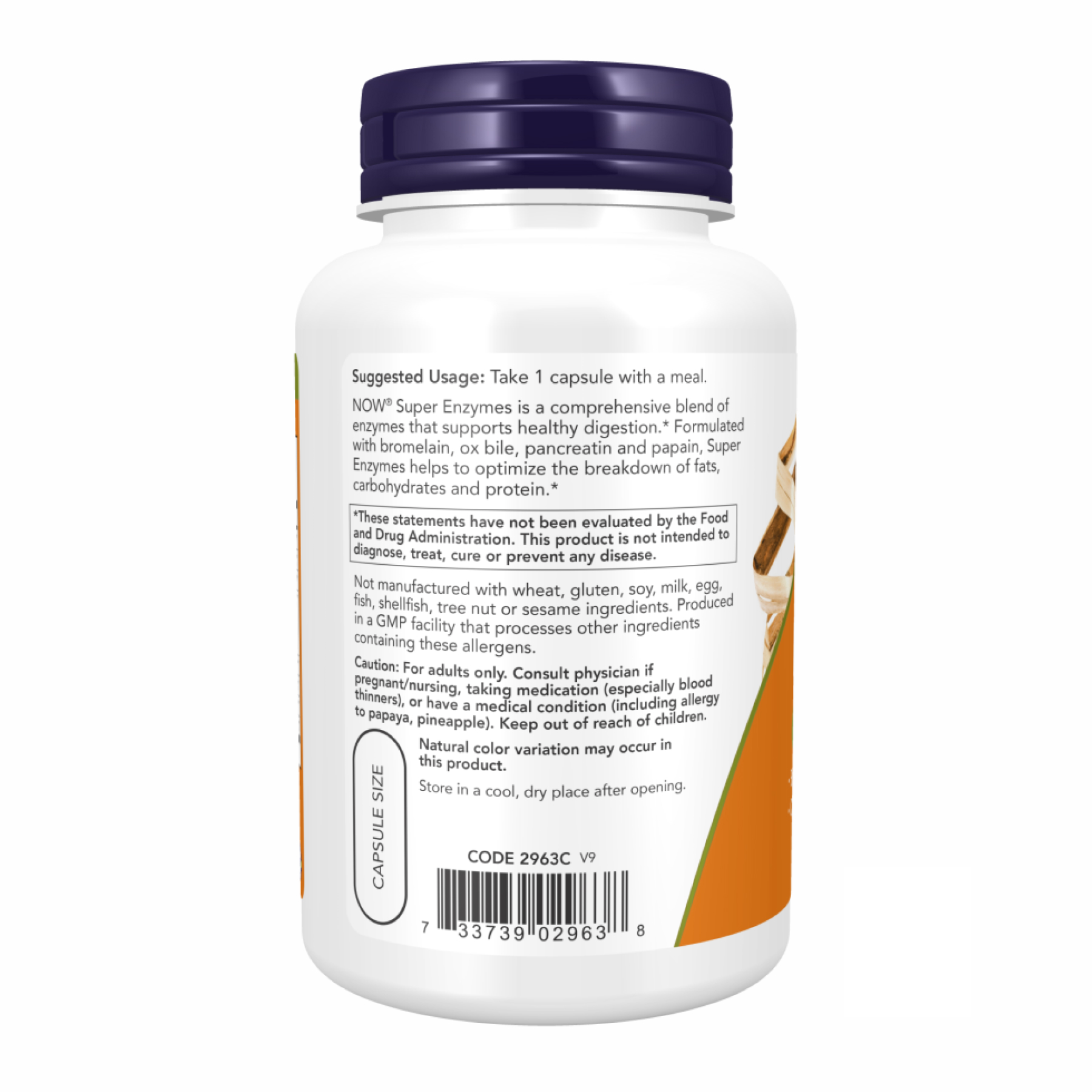 Now Foods Super Enzyme - 90 caps 100-58-7842699-20