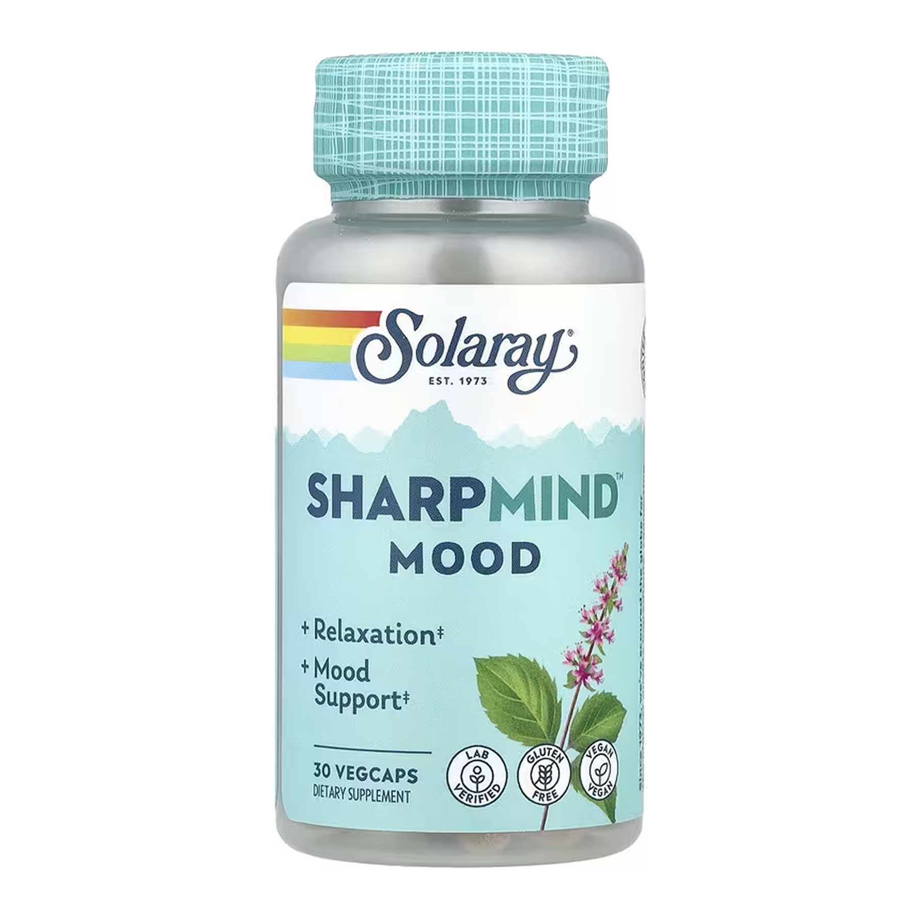 Solaray SharpMind Nootropics Mood CTN - 30 vcaps 2023-10-6976