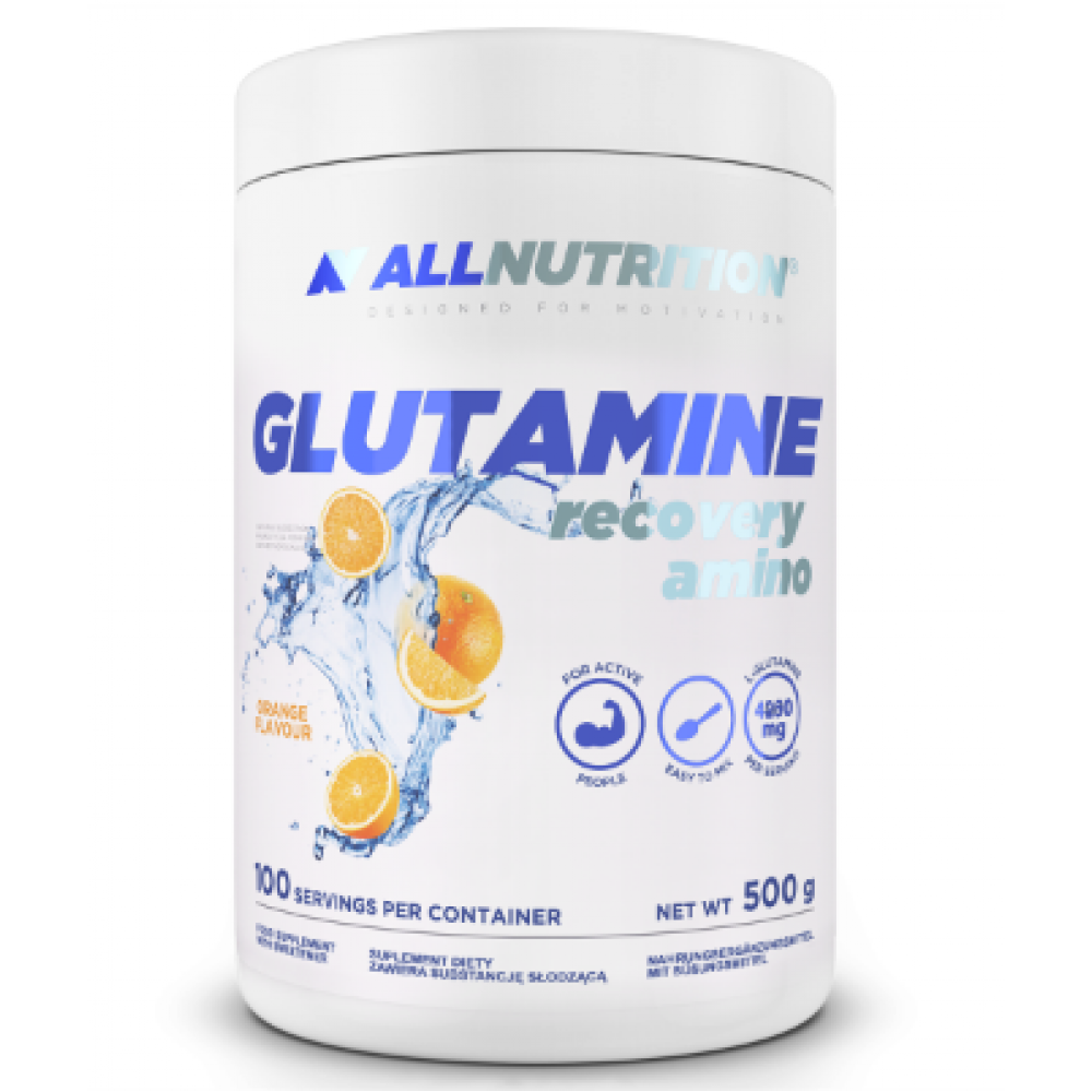 Allnutrition Glutamine Recovery Amino - 500g Orange 100-68-6599233-20