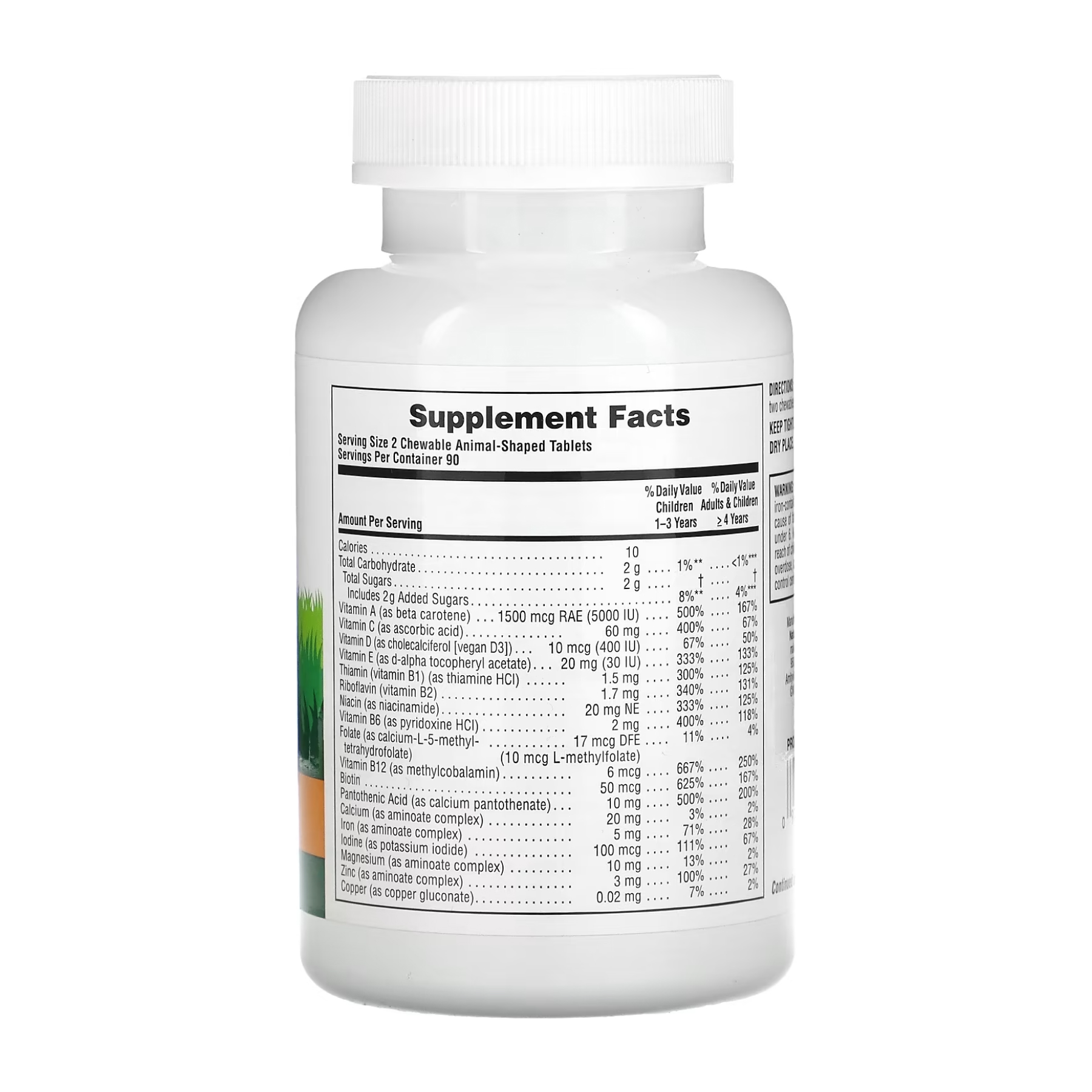 Nature's Plus Animal Parade - 180 tabs Orange 2023-10-3456