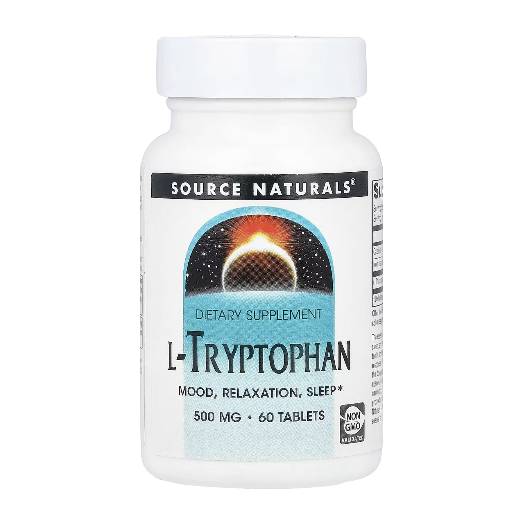 Source Naturals L-Tryptophan 500mg - 60 tabs 2023-10-5892