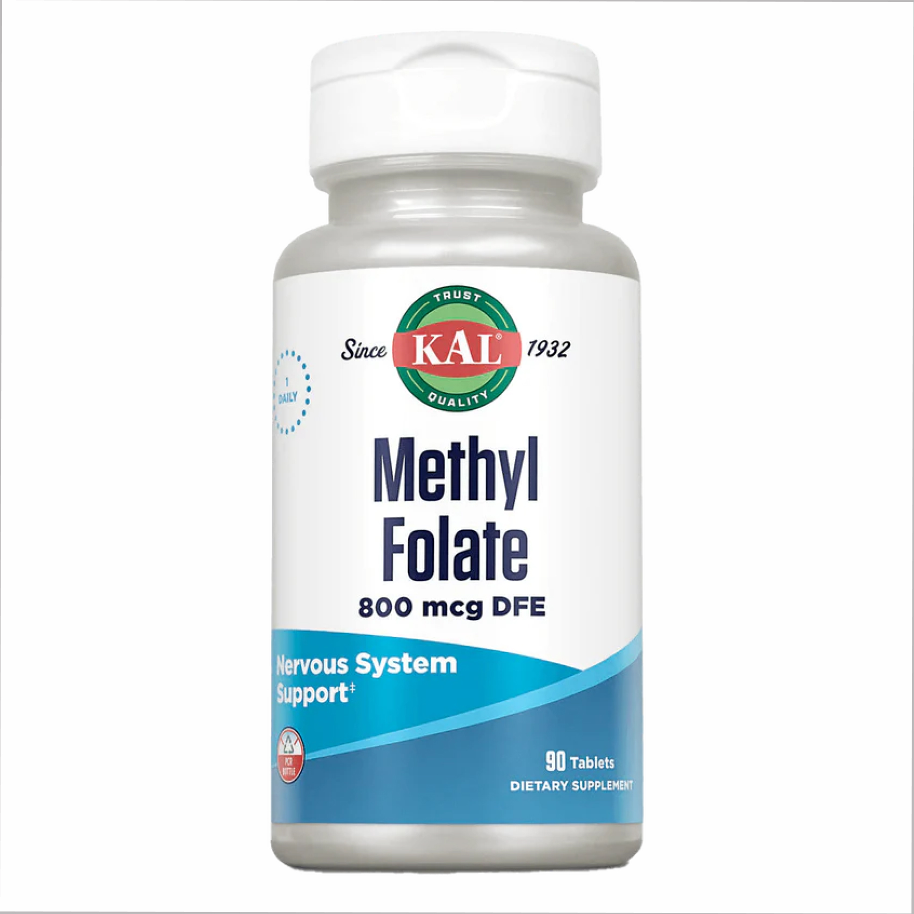 KAL Methyl Folate 800mcg - 90 tabs 2022-10-1014
