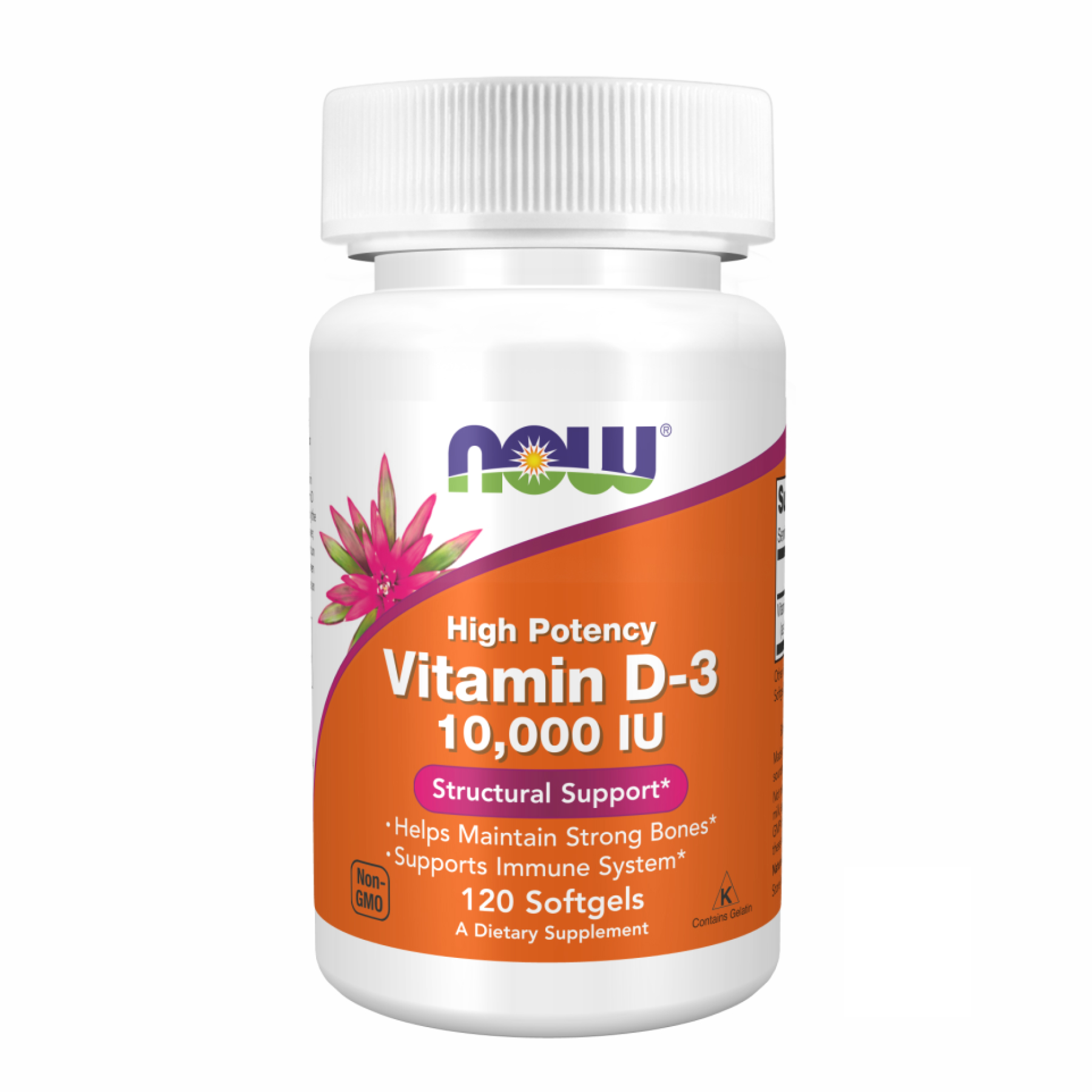 Now Foods VIT D-3 10,000 IU - 120 sgels 2022-09-1191