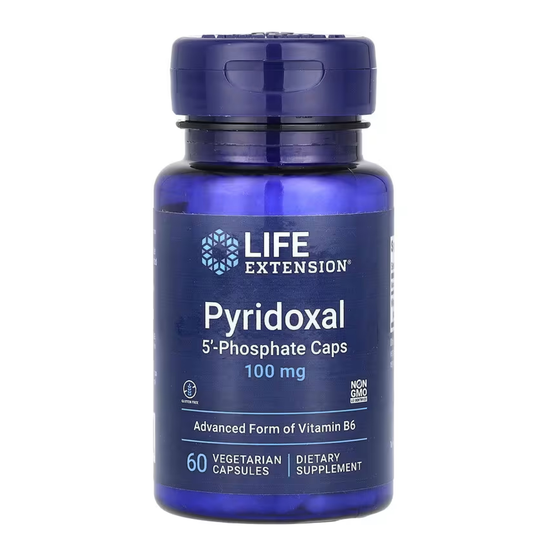 Life Extension Pyridoxal 5'-Phosphate Caps 100 mg - 60 vcaps 2023-10-5124