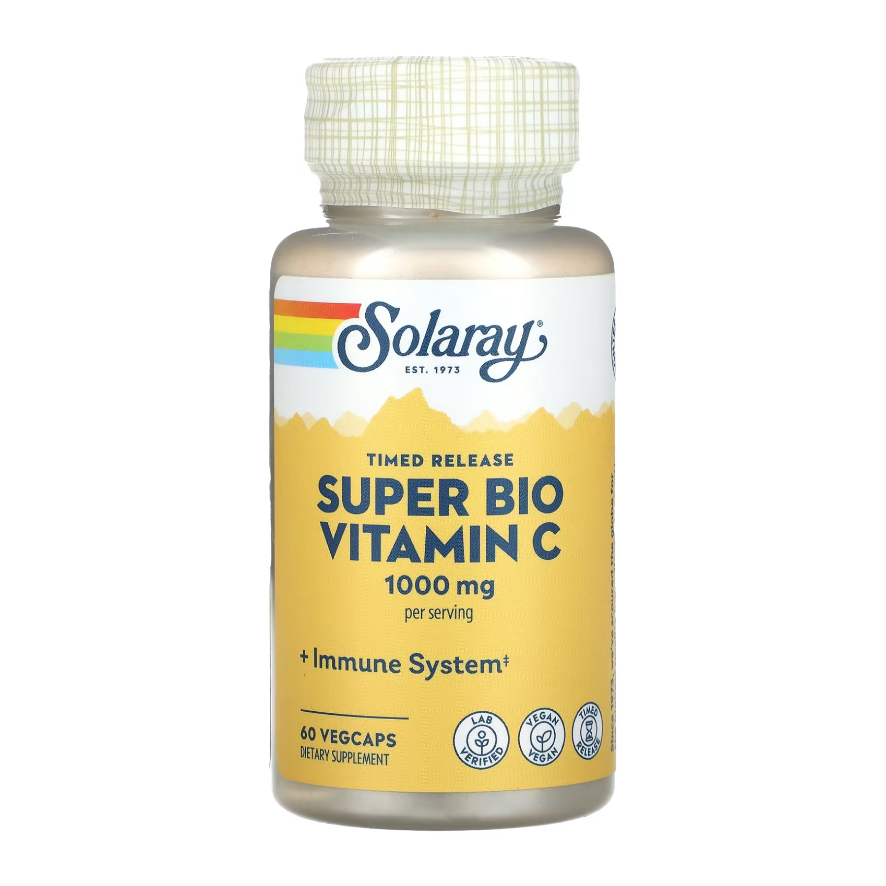 Solaray Super Bio Vitamin C 1000mg - 60 vcaps 2023-10-3437