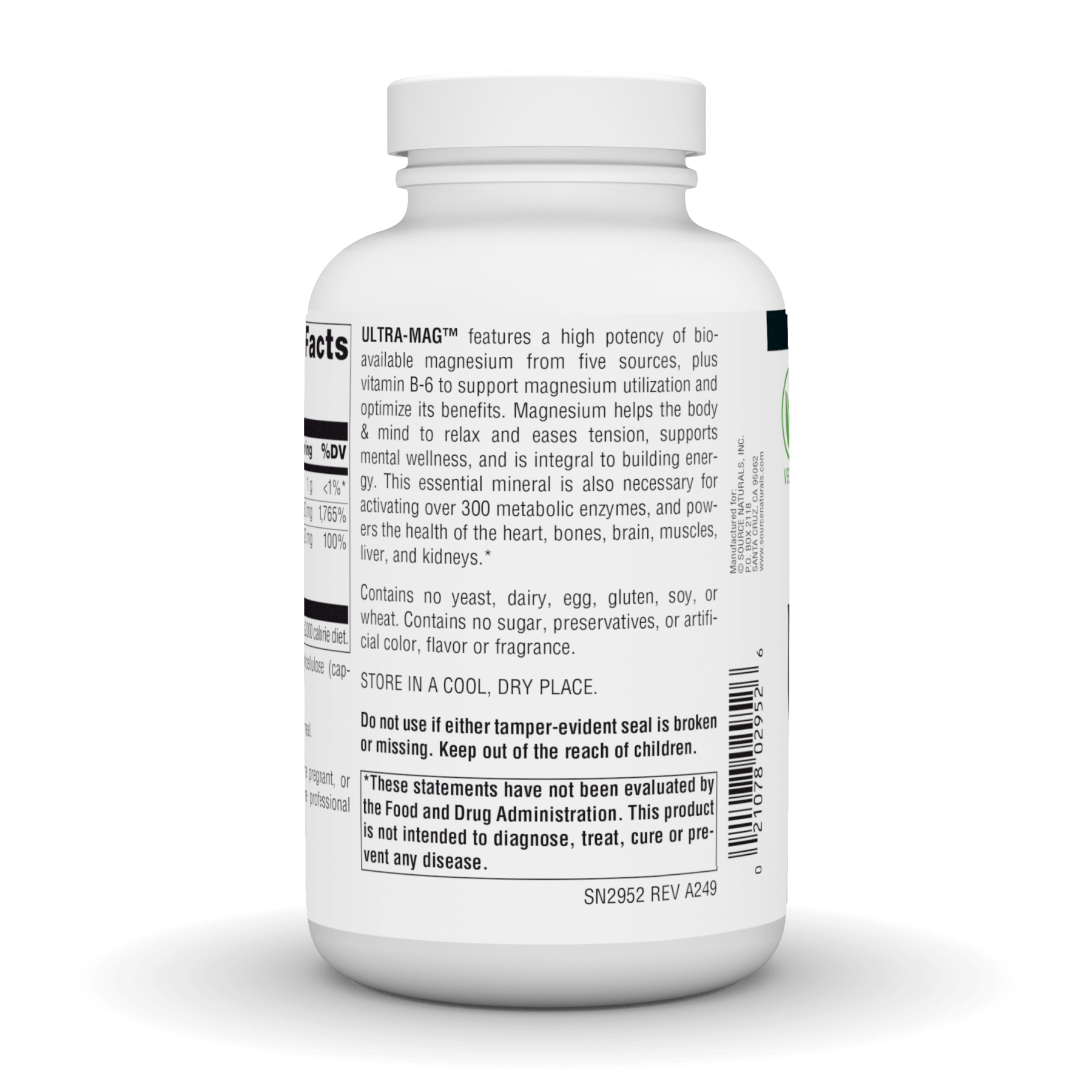 Source Naturals Ultra-Mag - 180 vcaps 2023-10-3286