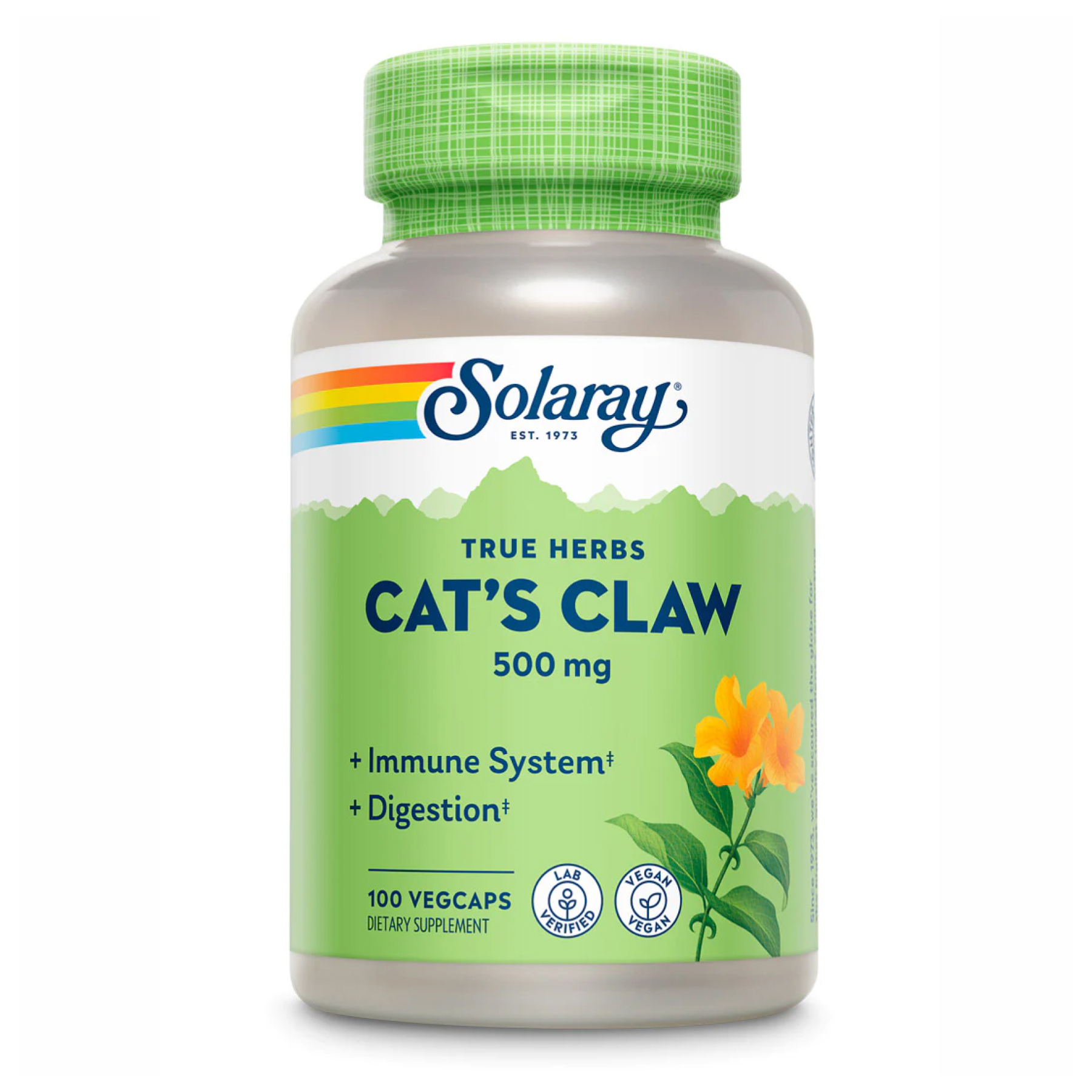 Solaray Cat's Claw 500mg - 100 vcaps 2022-10-1015