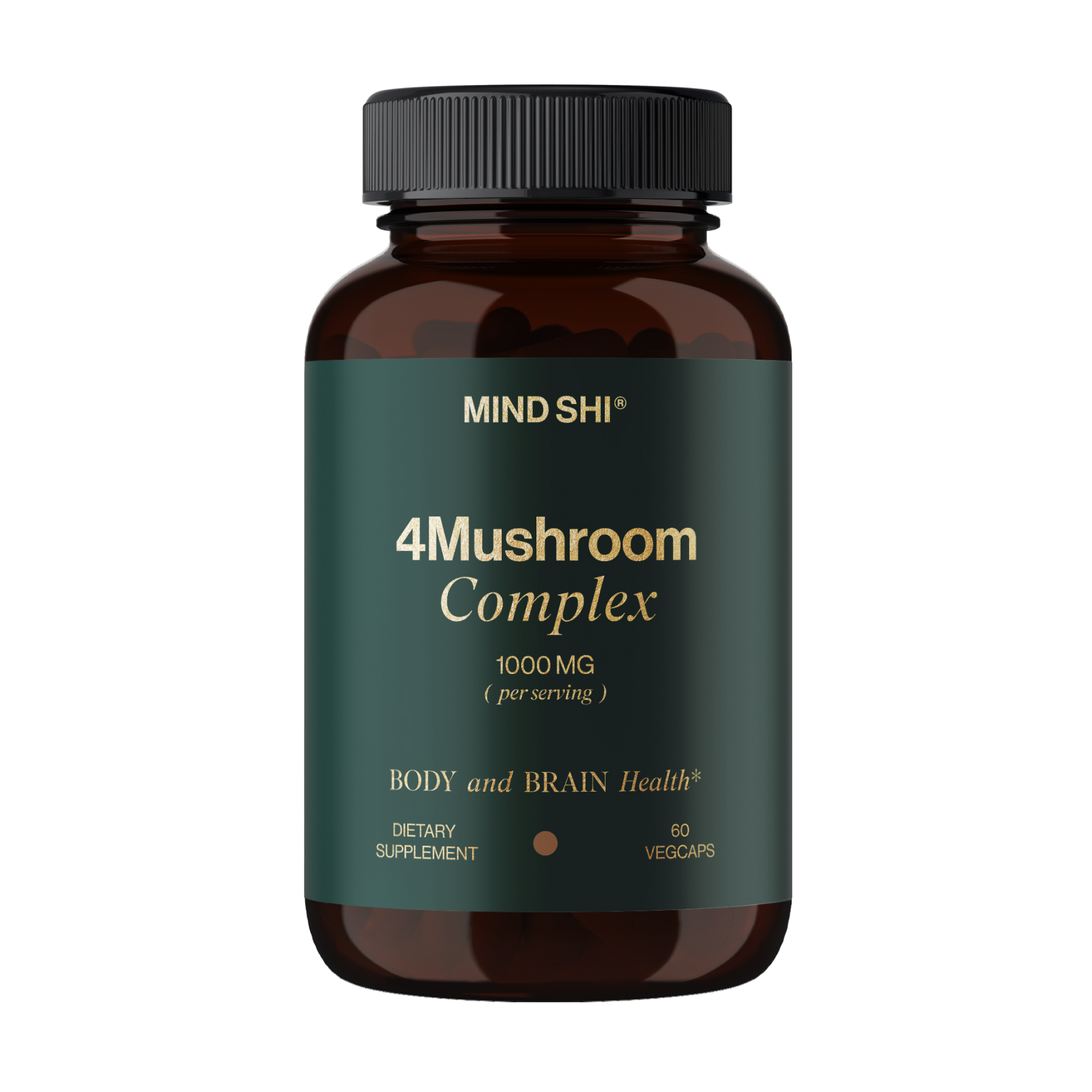 Mind Shi 4Mushroom Complex 1000 mg - 60 vegcaps (Пошкоджена банка) 2023-10-7840