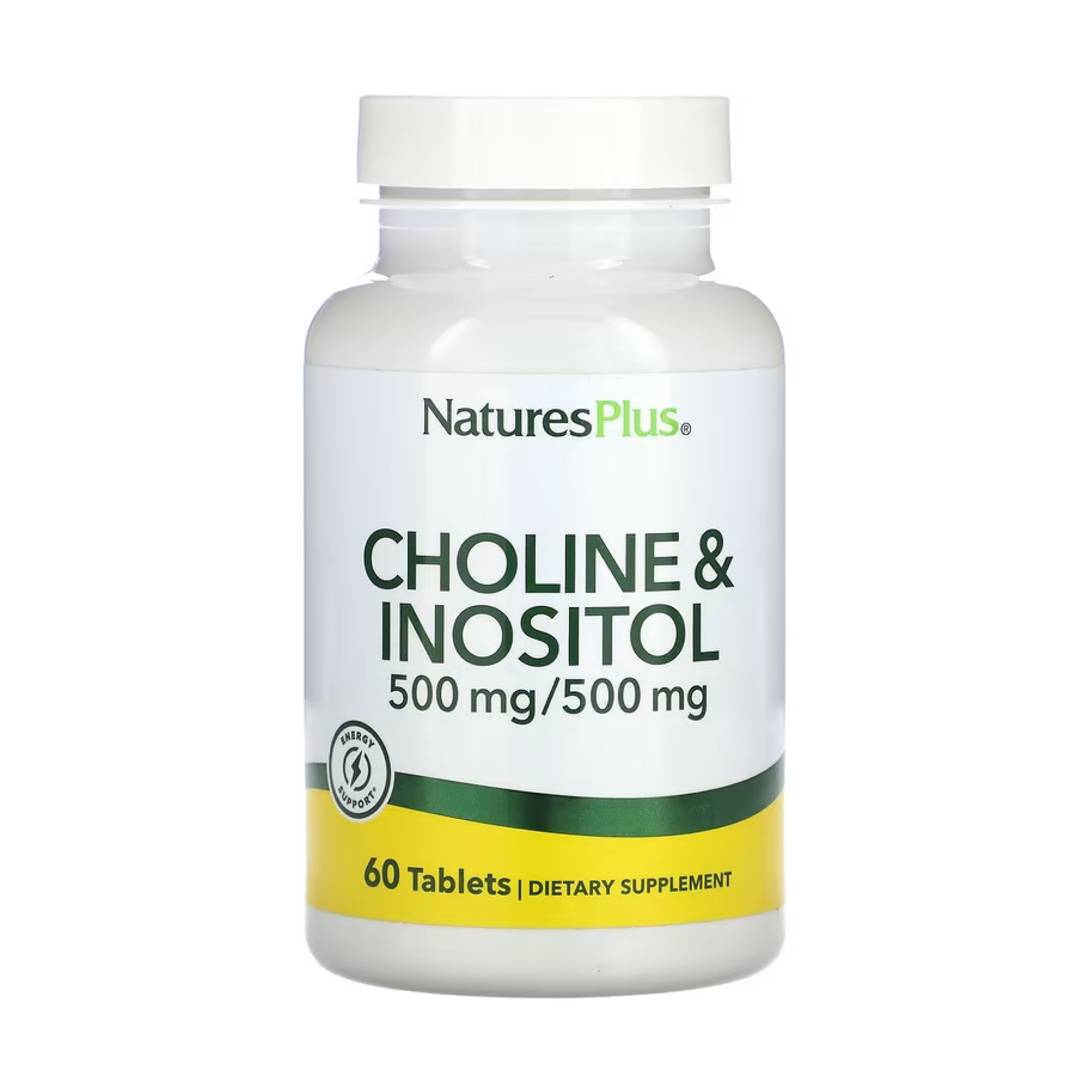 Nature's Plus Choline & Inositol 500mg - 60 tabs 2023-10-5222