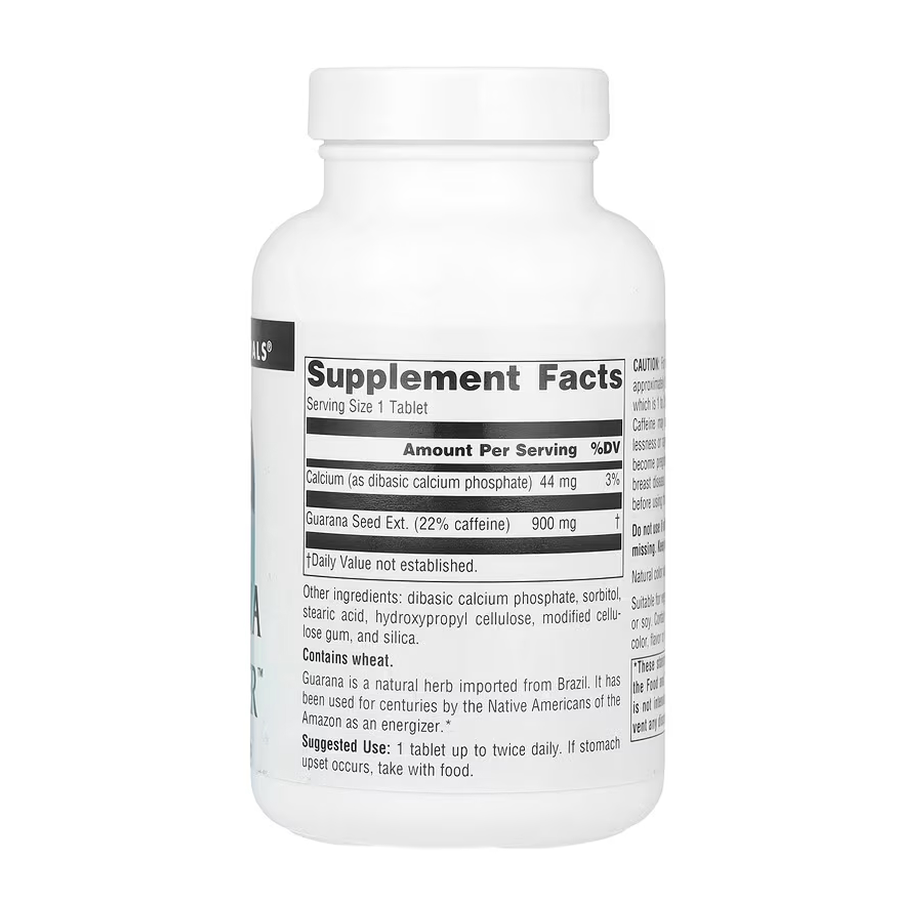 Source Naturals Guarana Energizer™ 900 mg - 100 tabs 2023-10-6602
