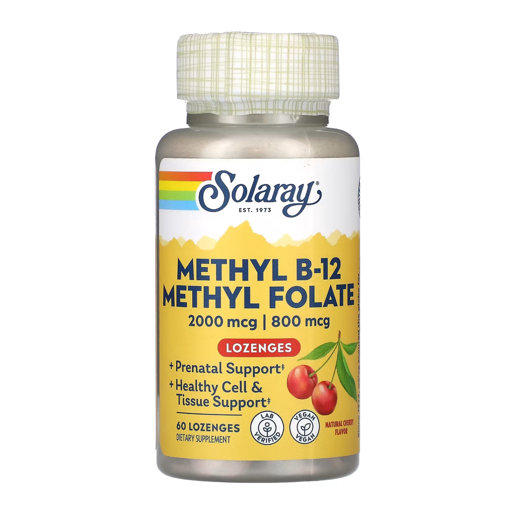 Solaray Methyl B-12 & Methyl Folate - 60 caps 2023-10-3438