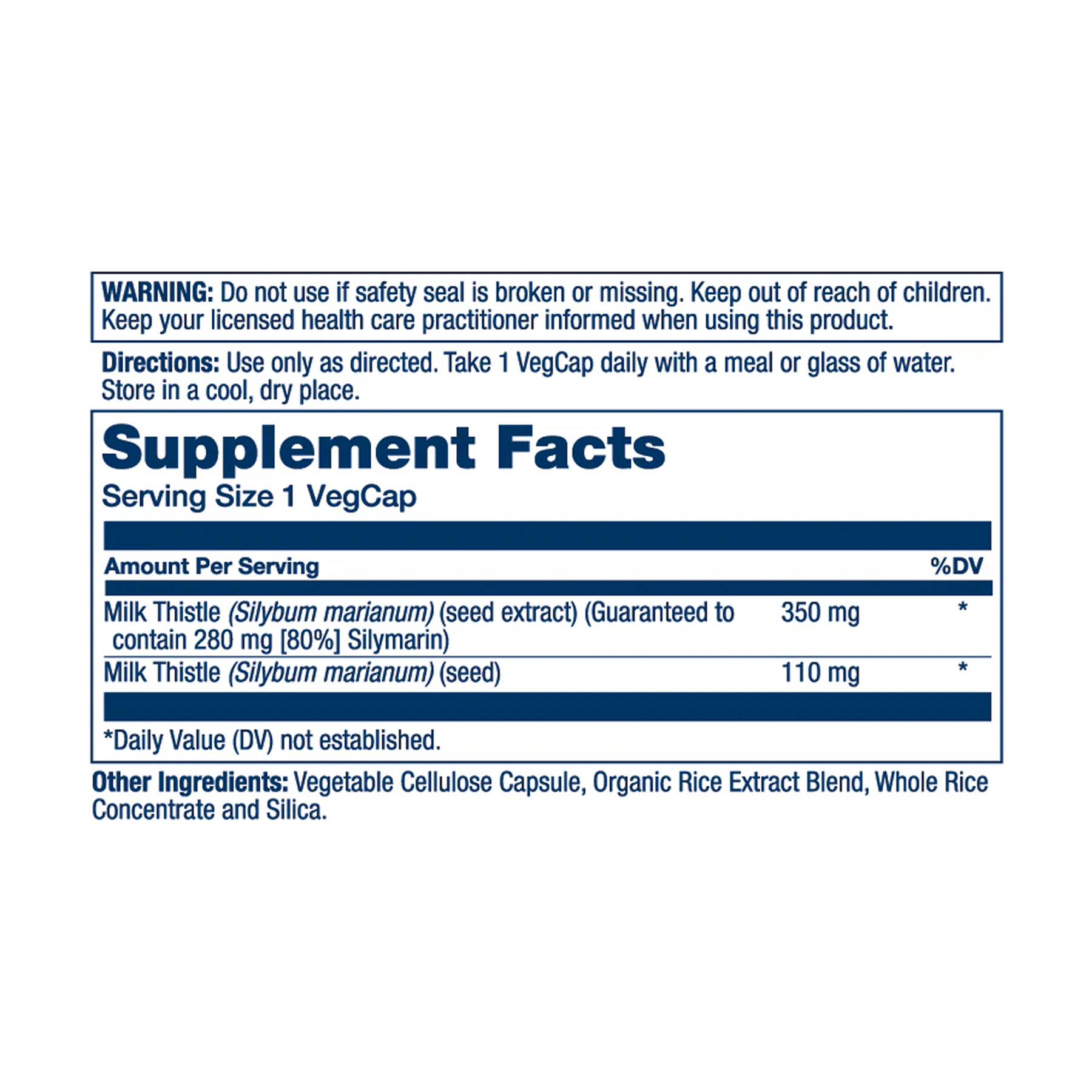 Solaray Milk Thistle Seed Extract One 350mg - 30 vcaps 2023-10-6738