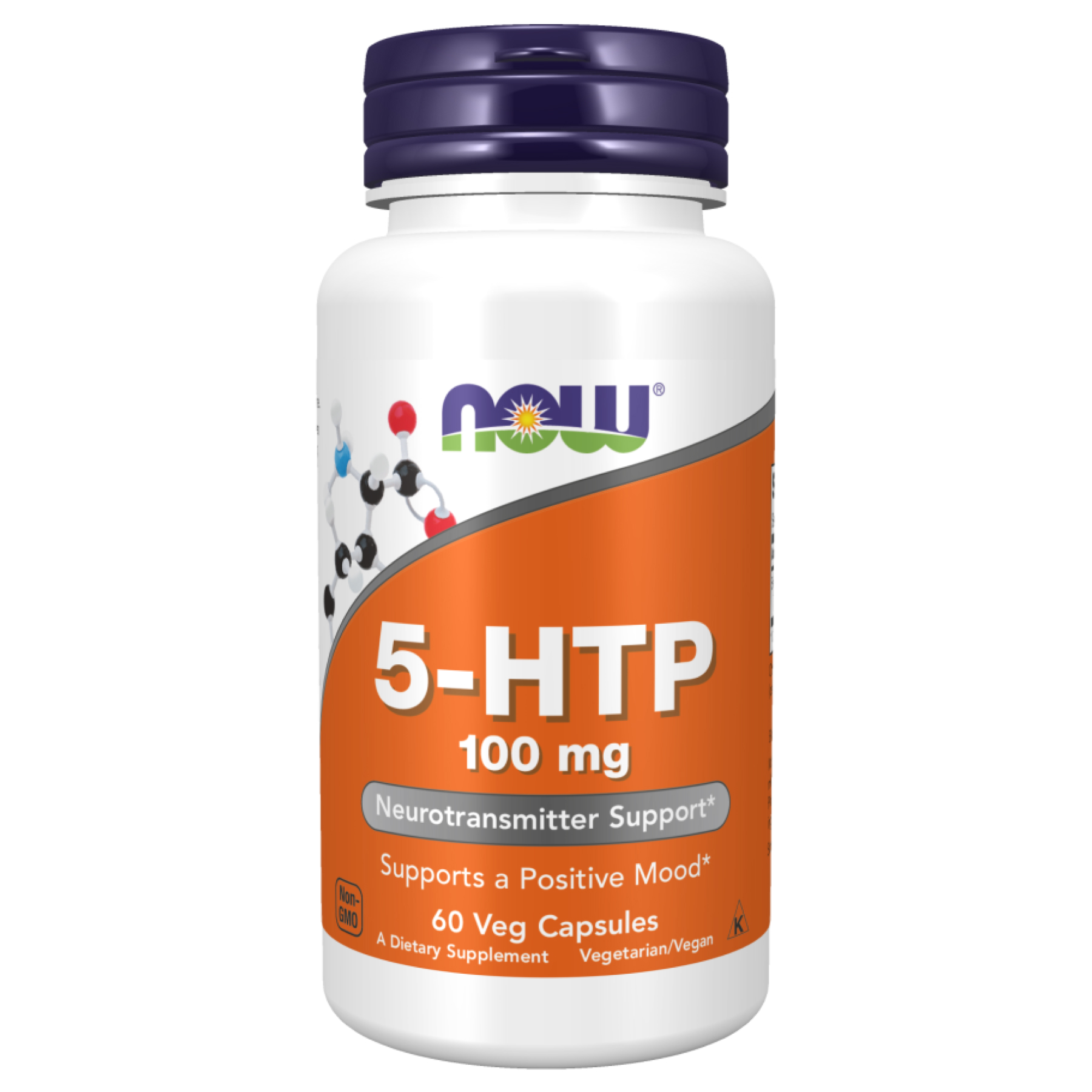 Now Foods 5-HTP 100mg - 60 vcaps 100-95-0188833-20