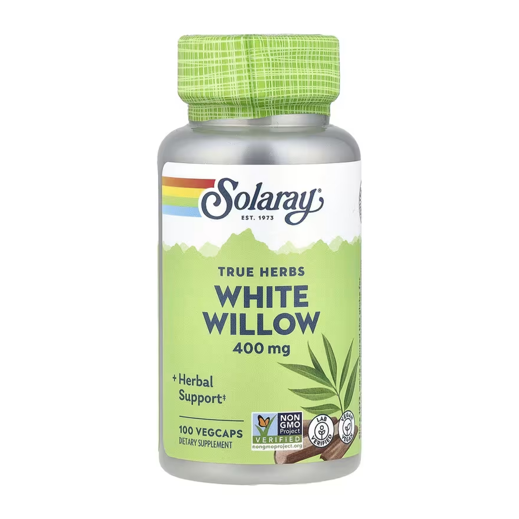 Solaray White Willow Bark 400mg - 100 vcaps 2023-10-5273