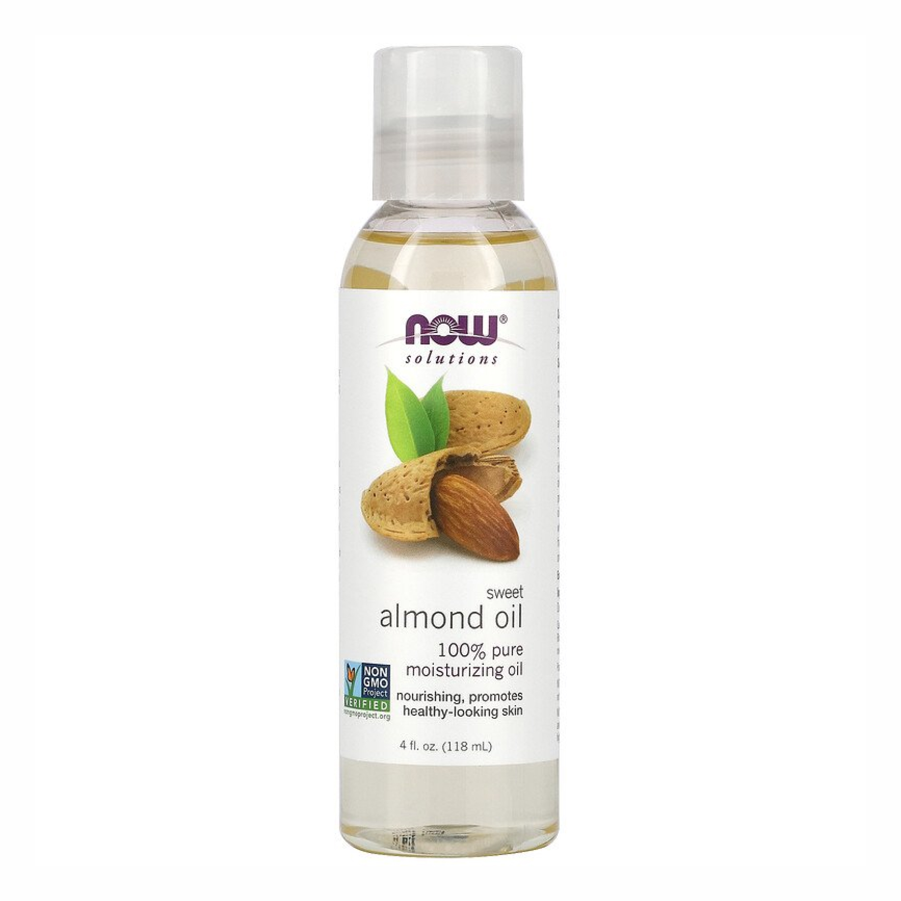 Now Foods Almond Oil - 118 ml pure 100-91-7726075-20