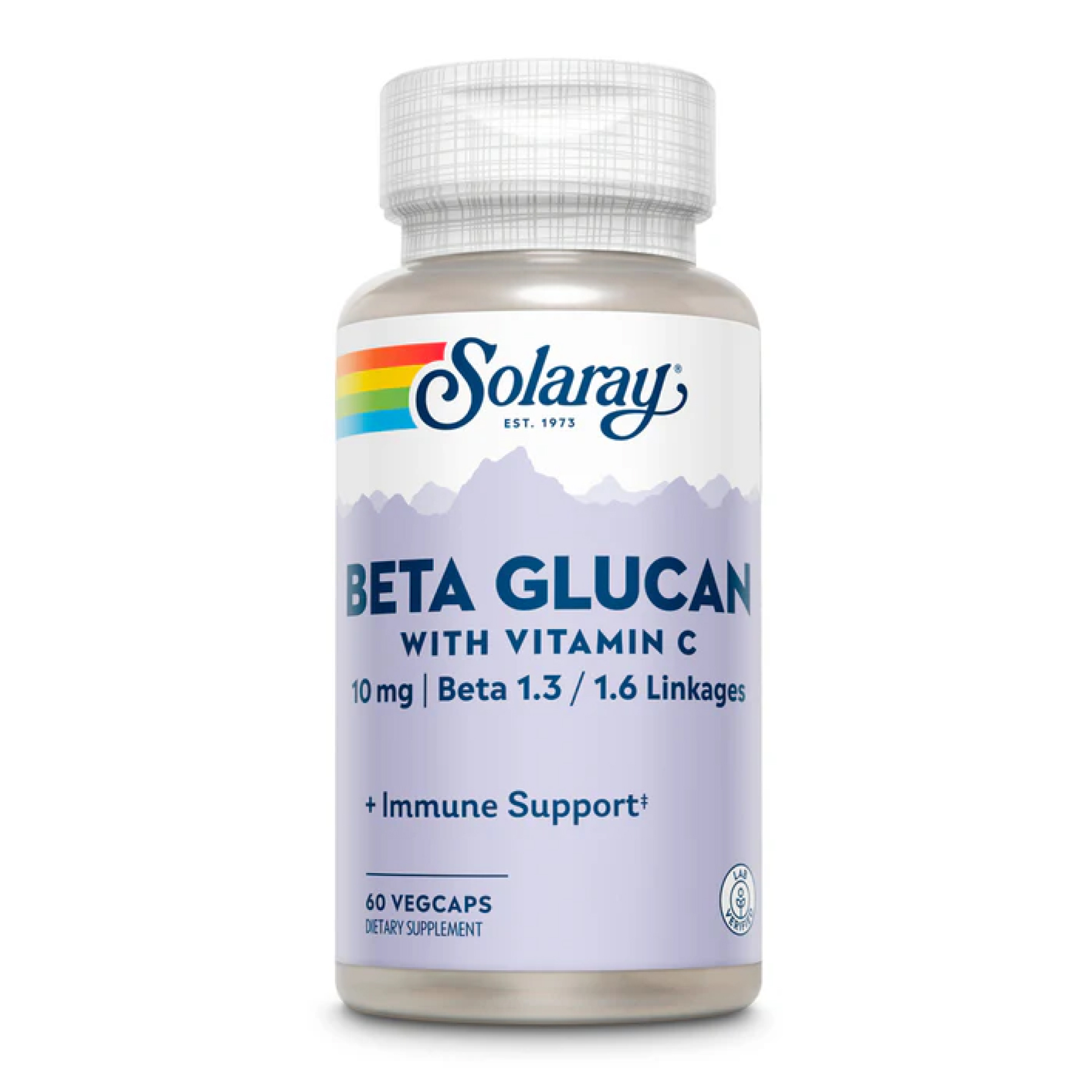 Solaray Beta Glucan with Vitamin C 10mg - 60 vcaps 2023-10-3008