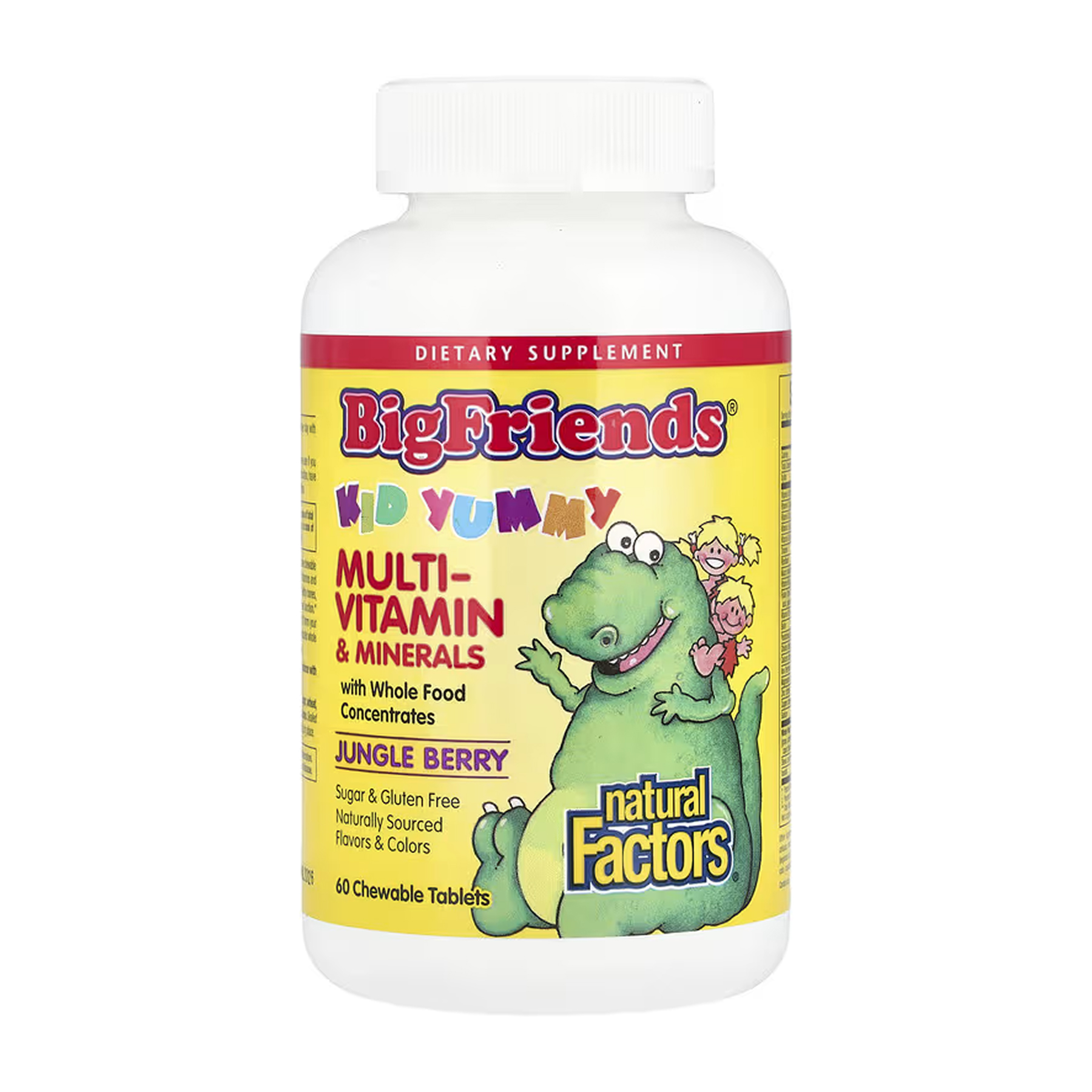 Natural Factors BigFriends Chewable Multivitamin & Minerals - 60 tabs 2023-10-6556