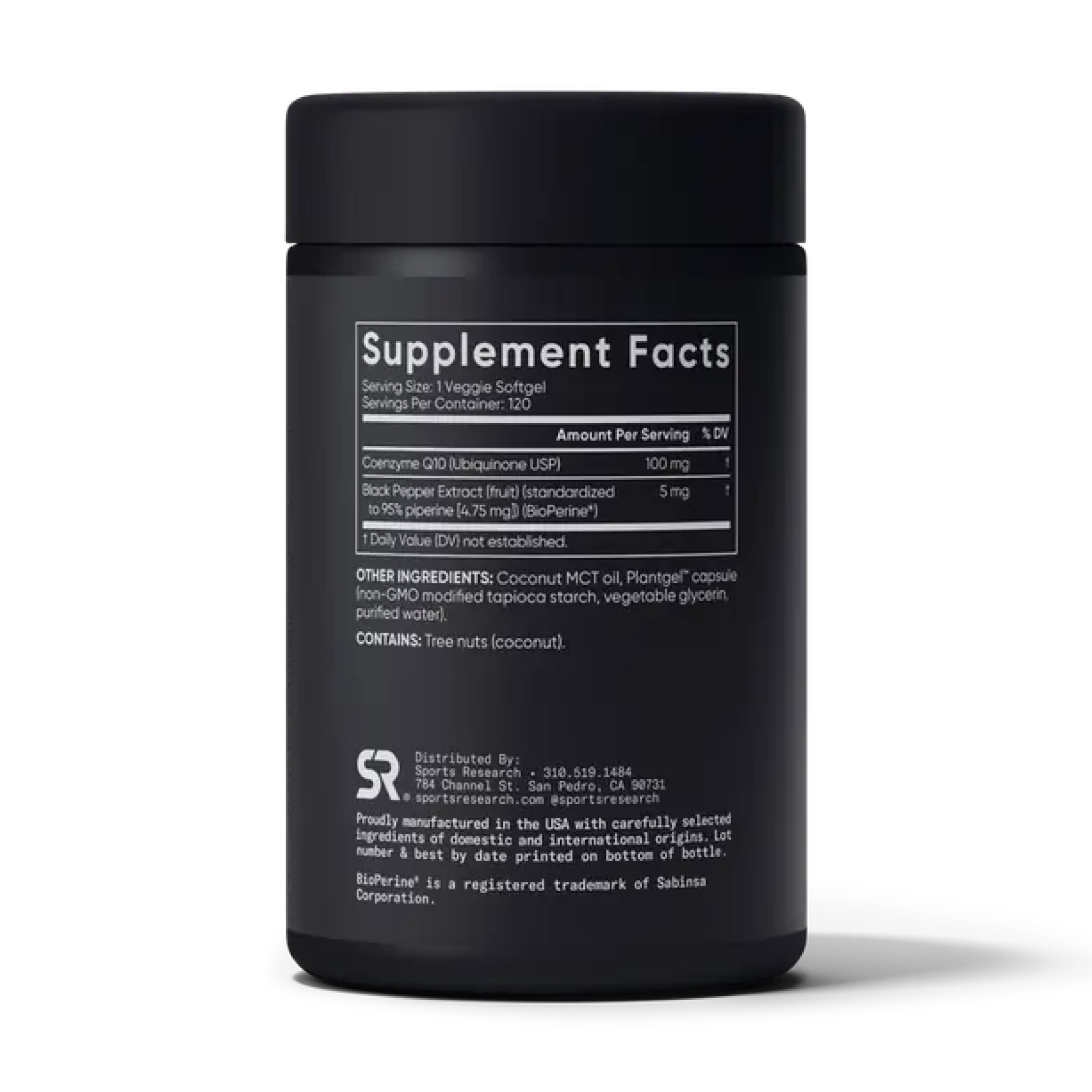 Sport Research CoQ10 100mg - 120 veg softgels 2023-10-3439