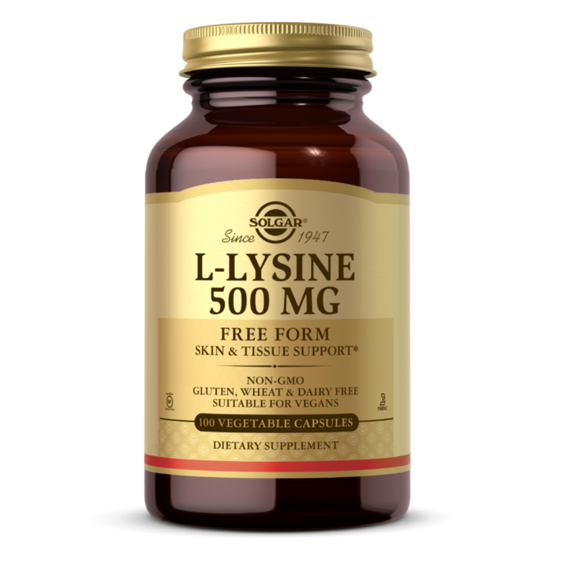 Solgar L-Lysine 500 mg - 100 vcaps 2022-10-2977