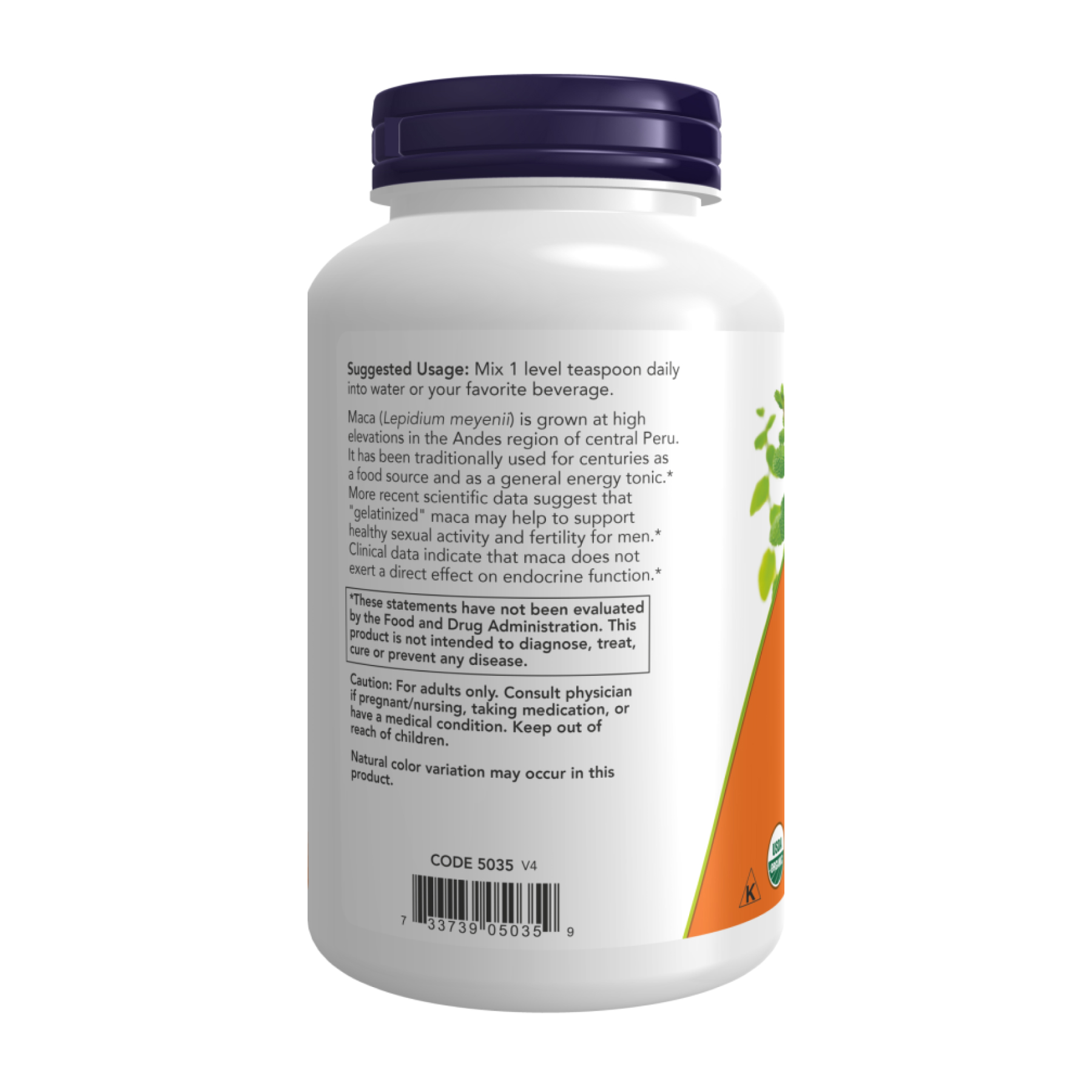 Now Foods Maca Pure Powder 6:1 Concentrate - 198g 2023-10-3574